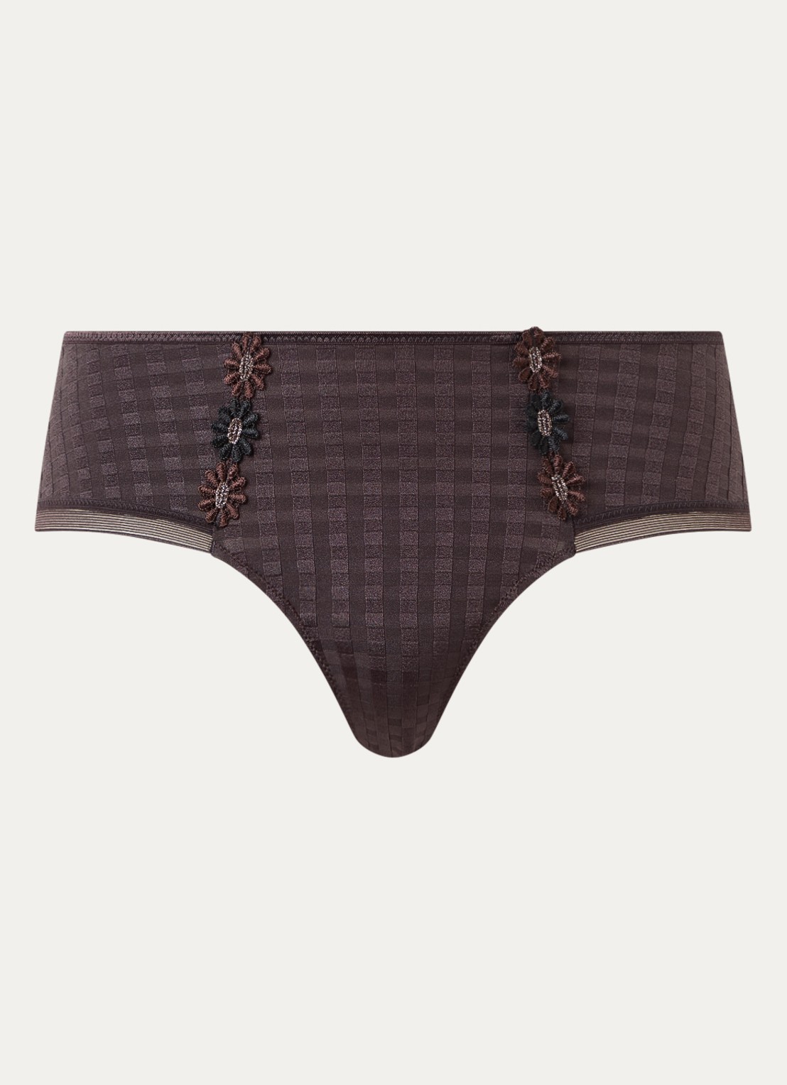 Marie Jo Avero hotpants - voorkant donkerbruin