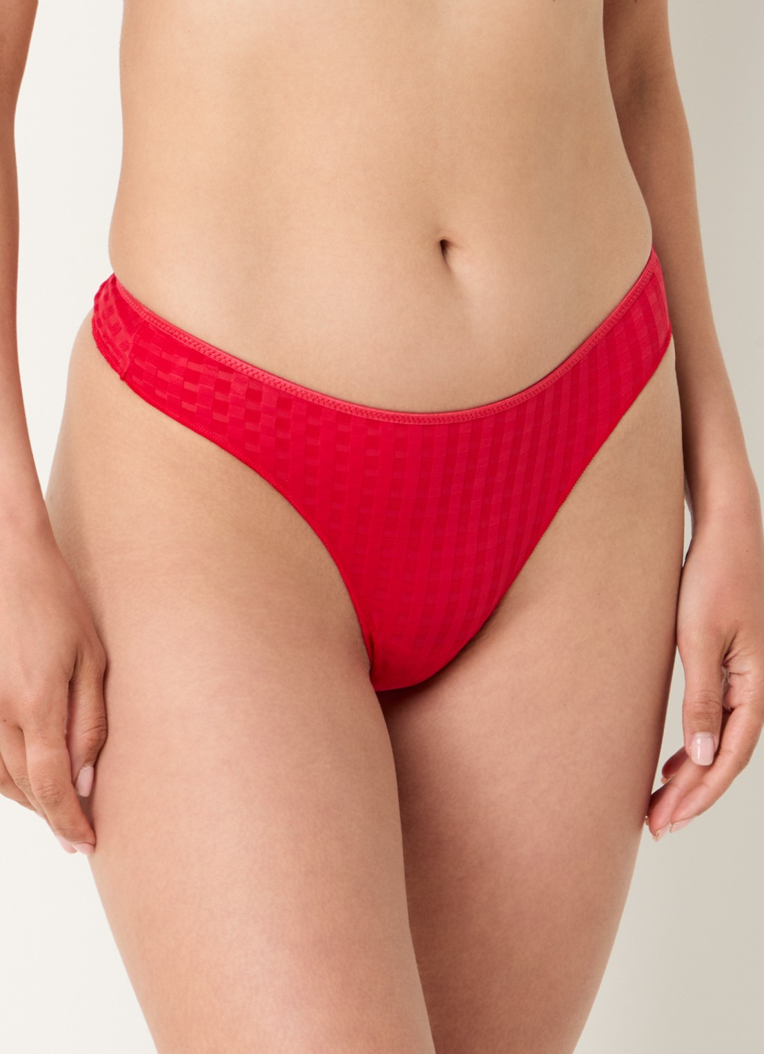 Marie Jo Avero string met ruitdessin - detail 4 rood
