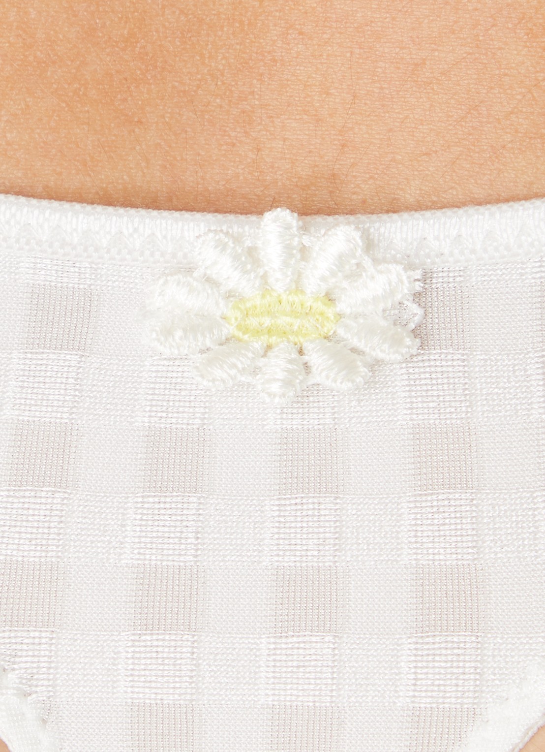 Marie Jo Avero string met ruitdessin - detail 5 ivoor