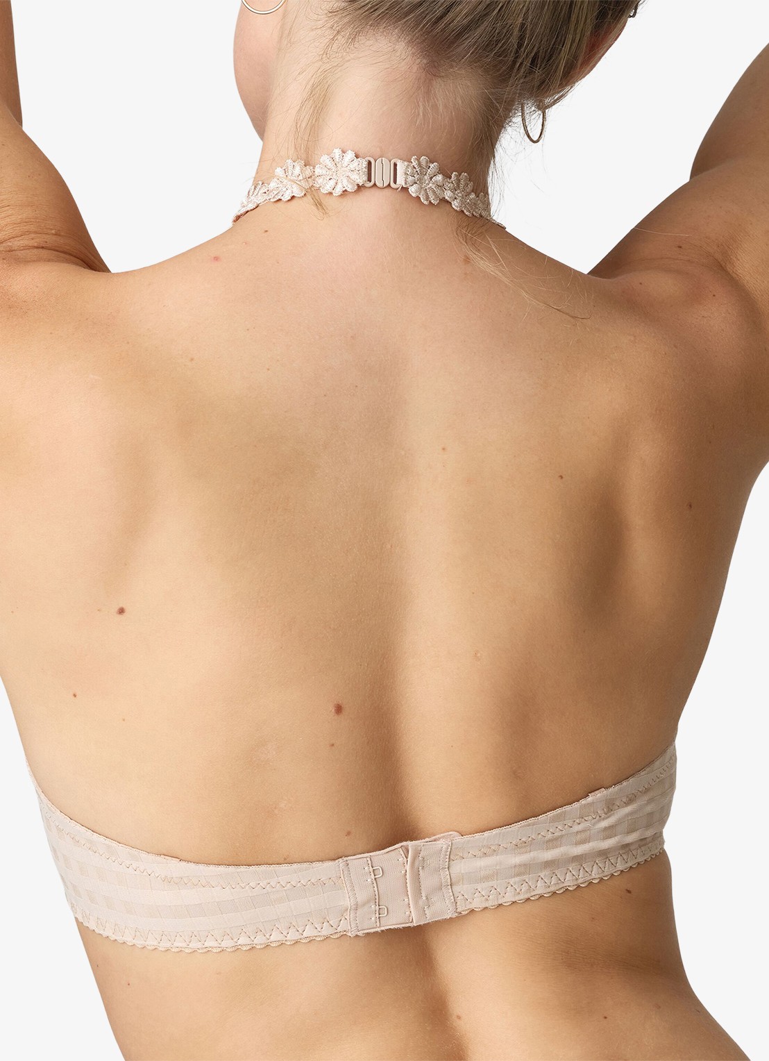Marie Jo Avero voorgevormde beugel bh met bloemborduring - detail 4 beige