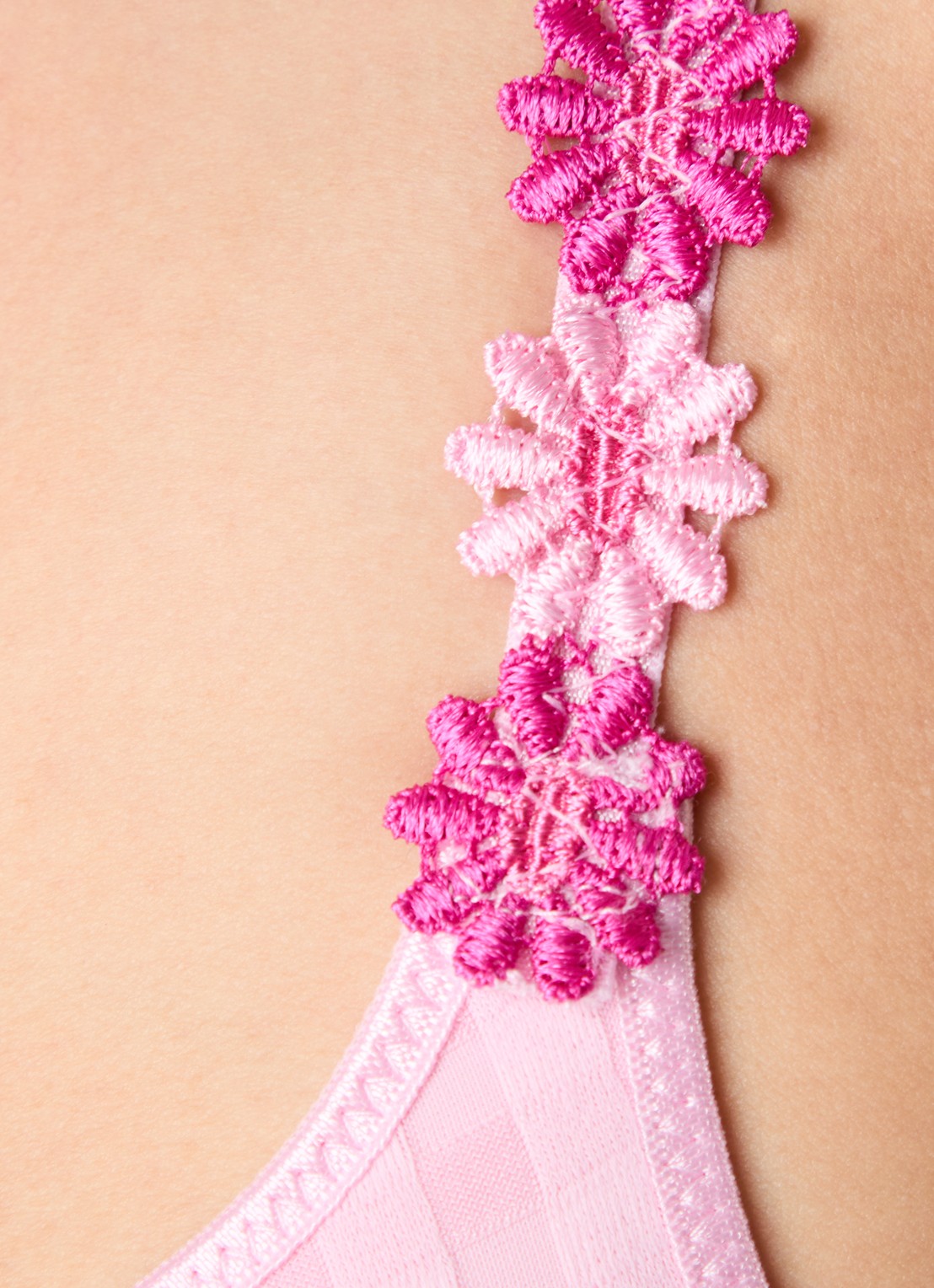 Marie Jo Avero voorgevormde beugel bh met bloemborduring - detail 6 roze