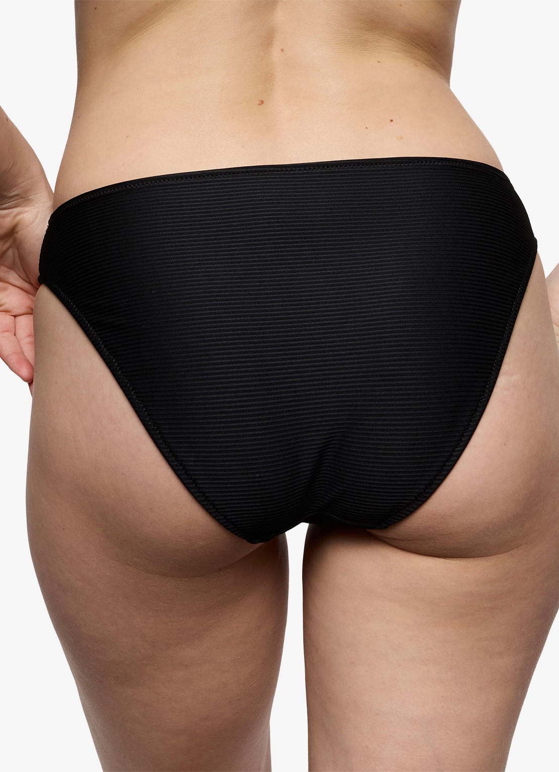 Marie Jo Cassie bikinislip met structuur - achterkant 5 zwart