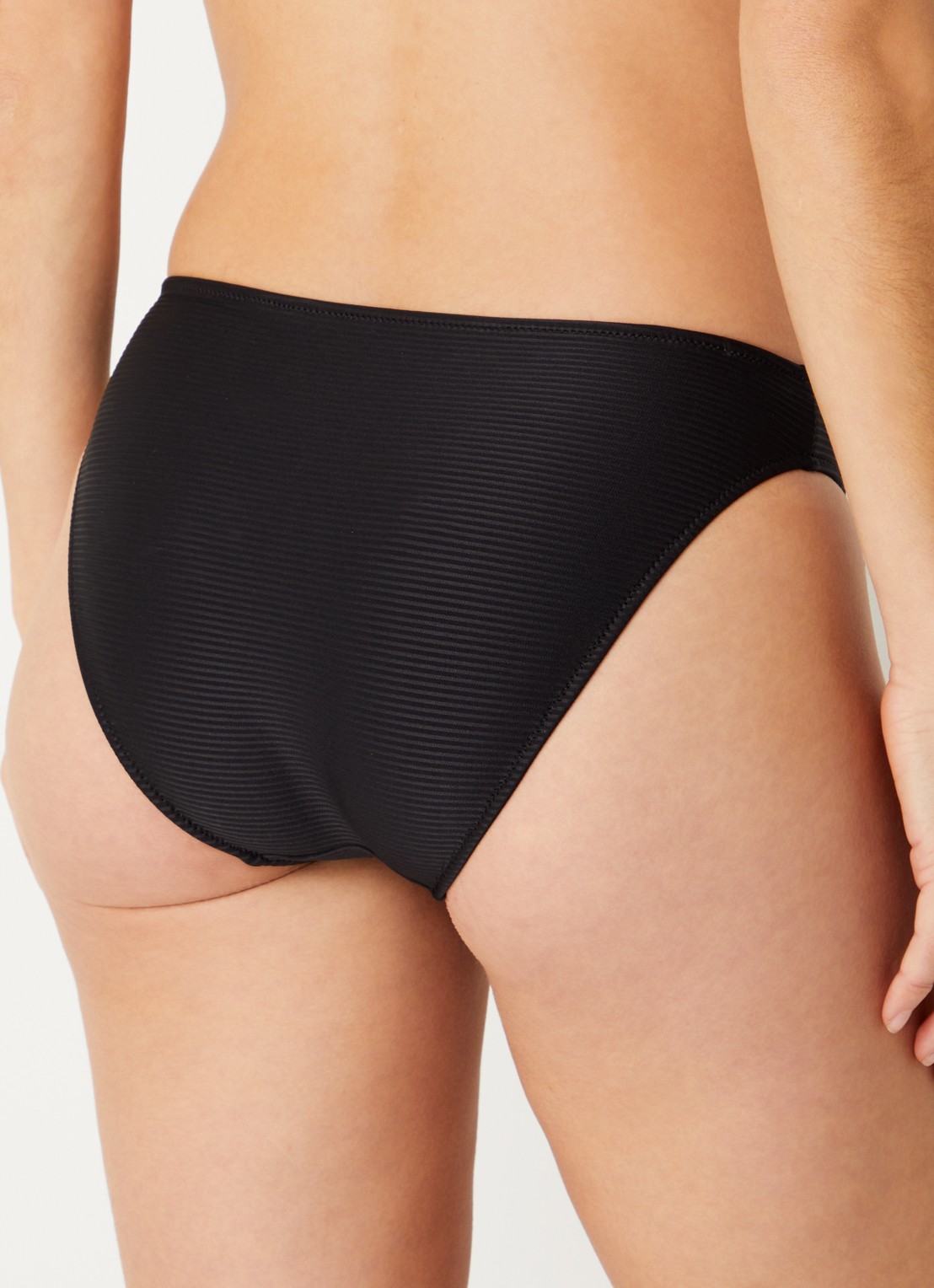 Marie Jo Cassie bikinislip met structuur - achterkant zwart