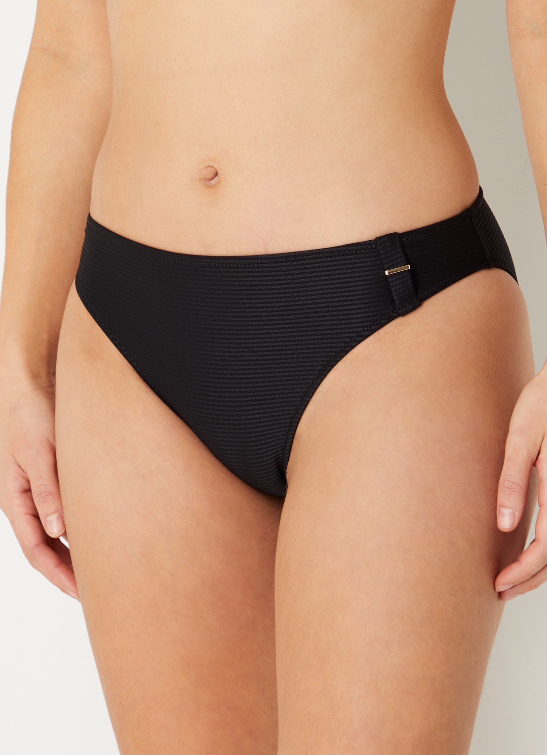 Marie Jo Cassie bikinislip met structuur - detail 4 zwart