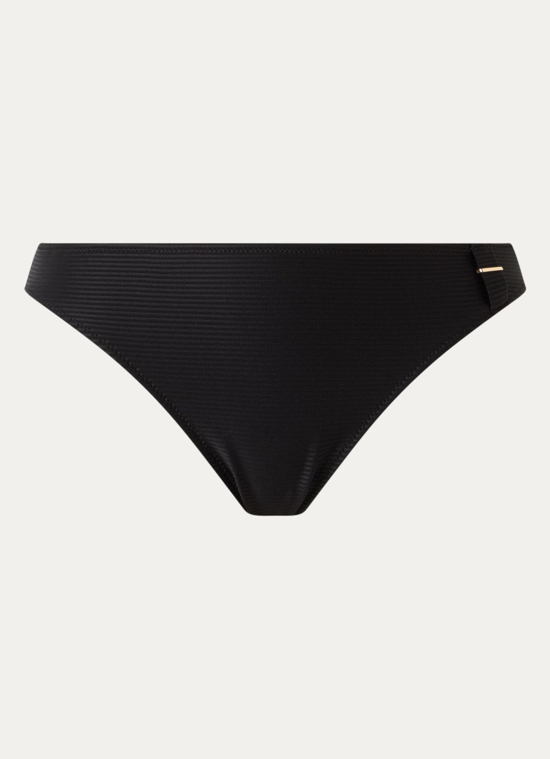 Marie Jo Cassie bikinislip met structuur - voorkant 2 zwart