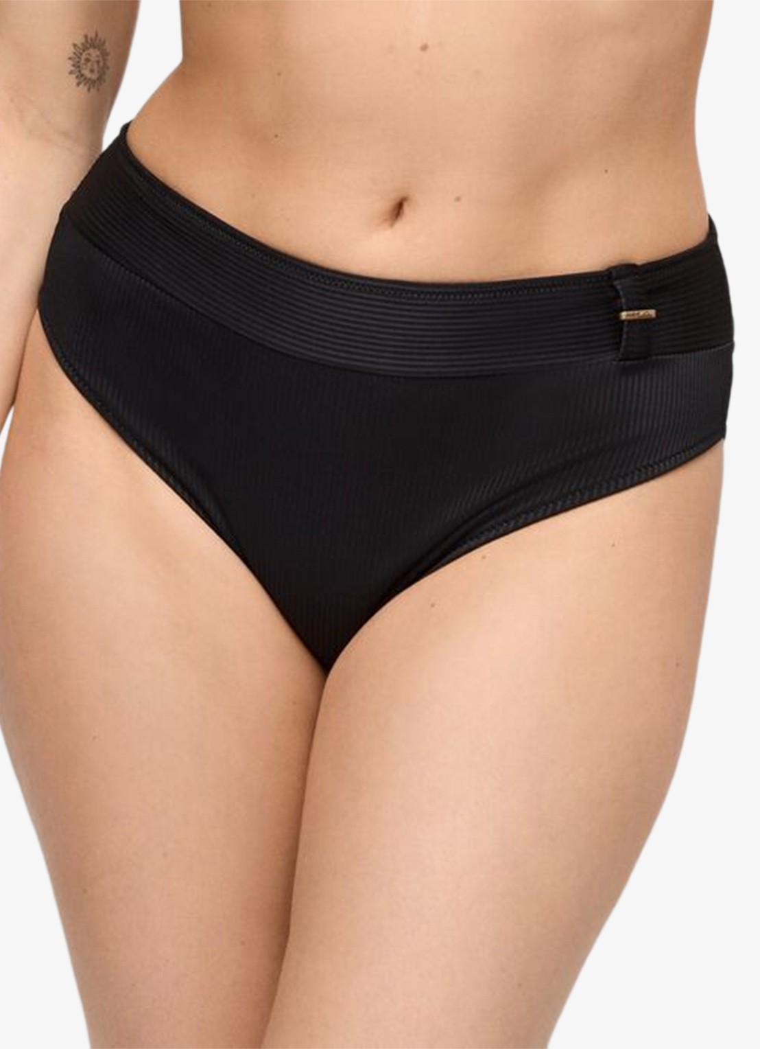 Marie Jo Cassie high waisted bikinislip met structuur - detail 5 zwart