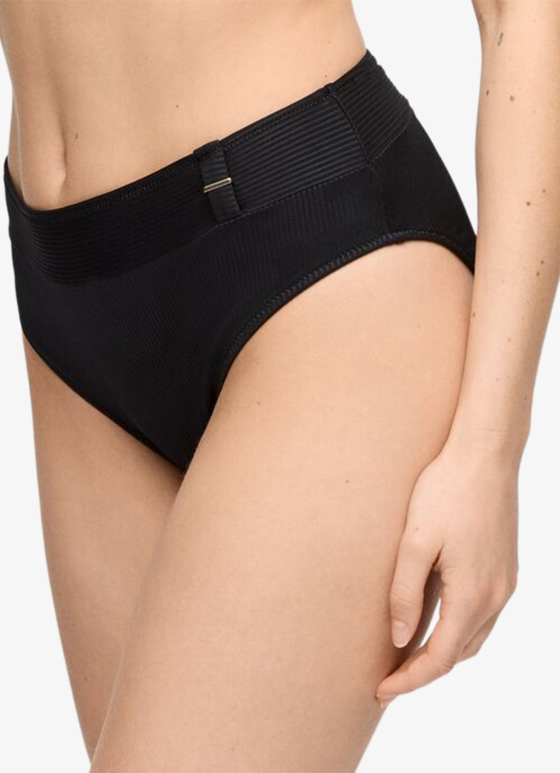 Marie Jo Cassie high waisted bikinislip met structuur - detail 6 zwart