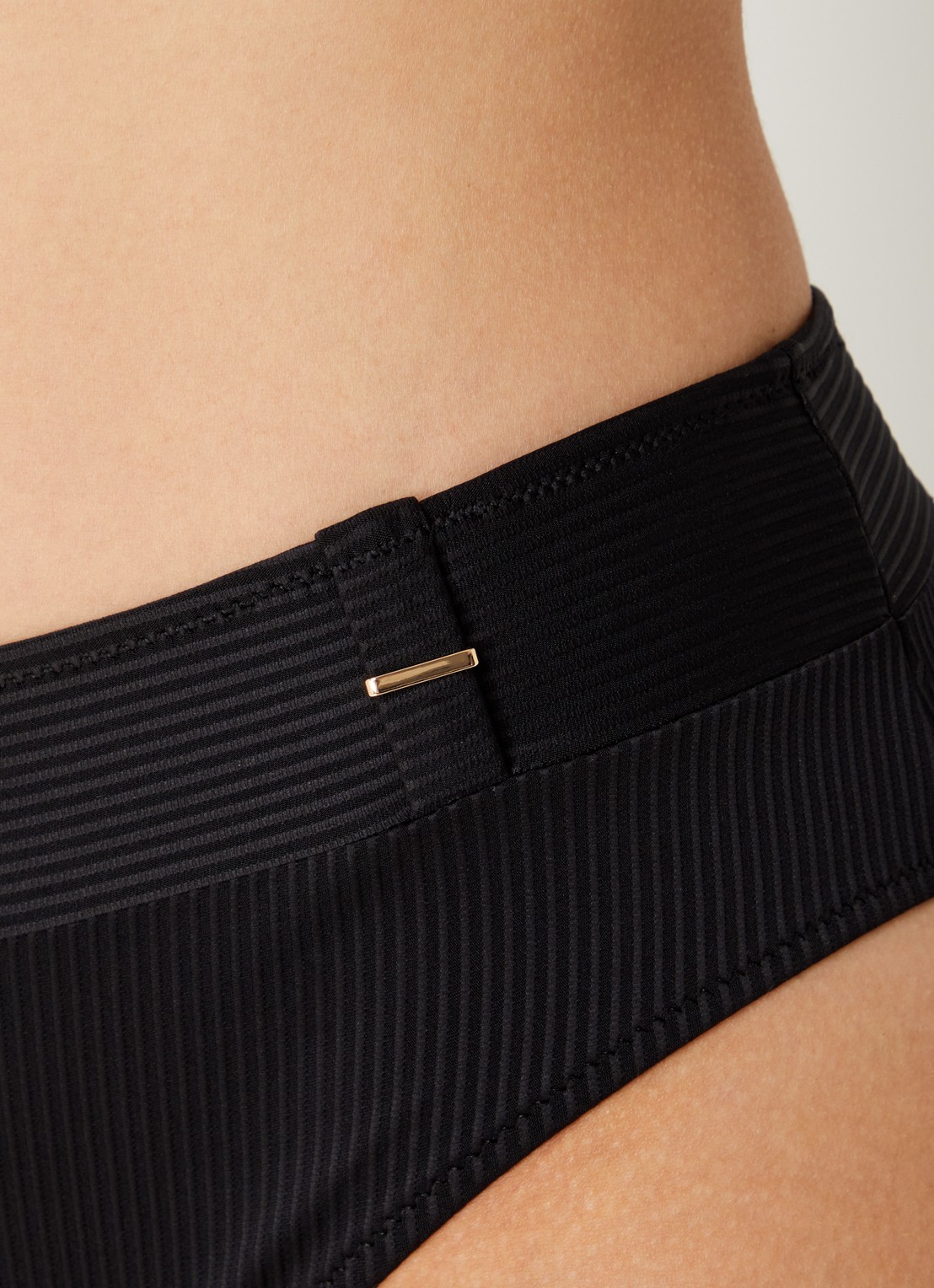 Marie Jo Cassie high waisted bikinislip met structuur - detail 5 zwart