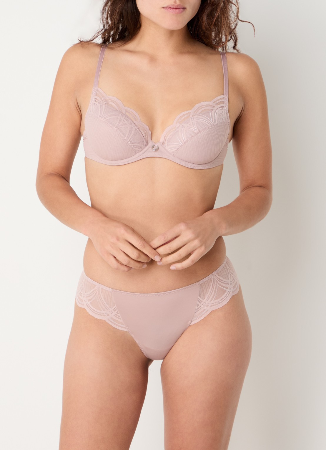 Marie Jo Cathia string - voorkant 2 oudroze