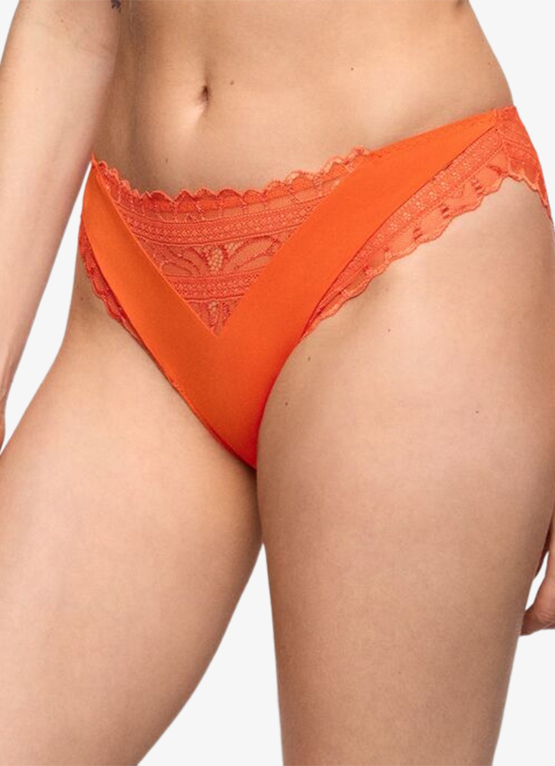 Marie Jo Cerina slip met kant - detail 2 orange