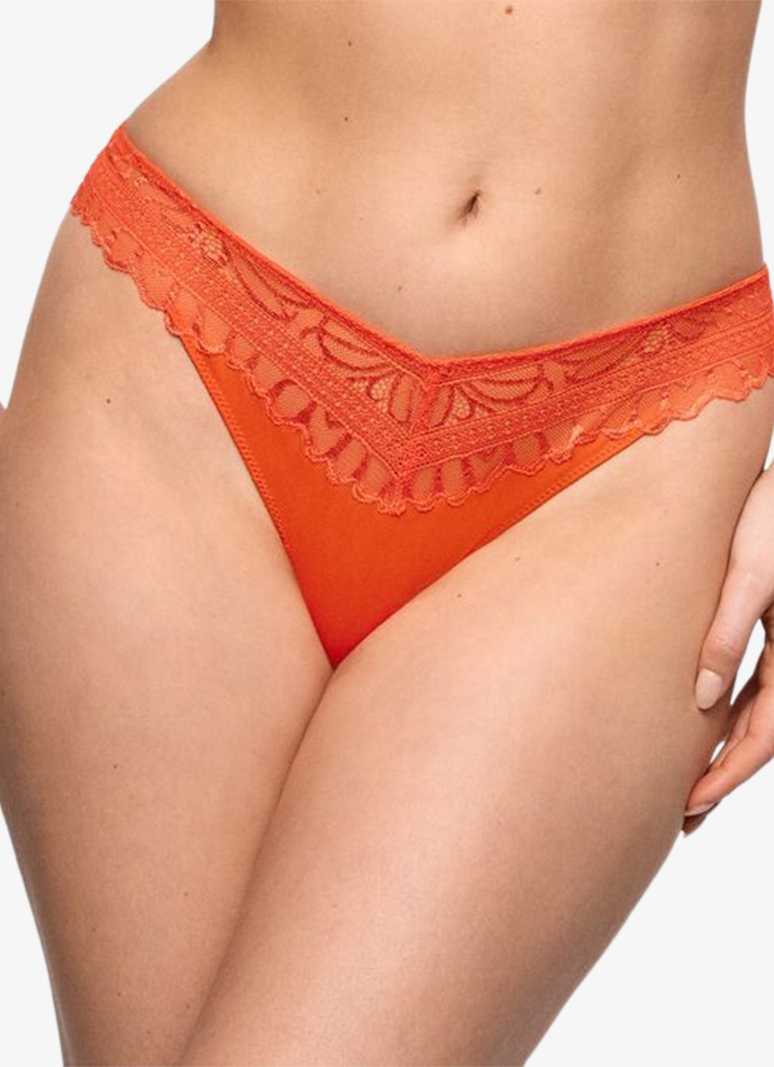 Marie Jo Cerina string met kant - detail 4 orange