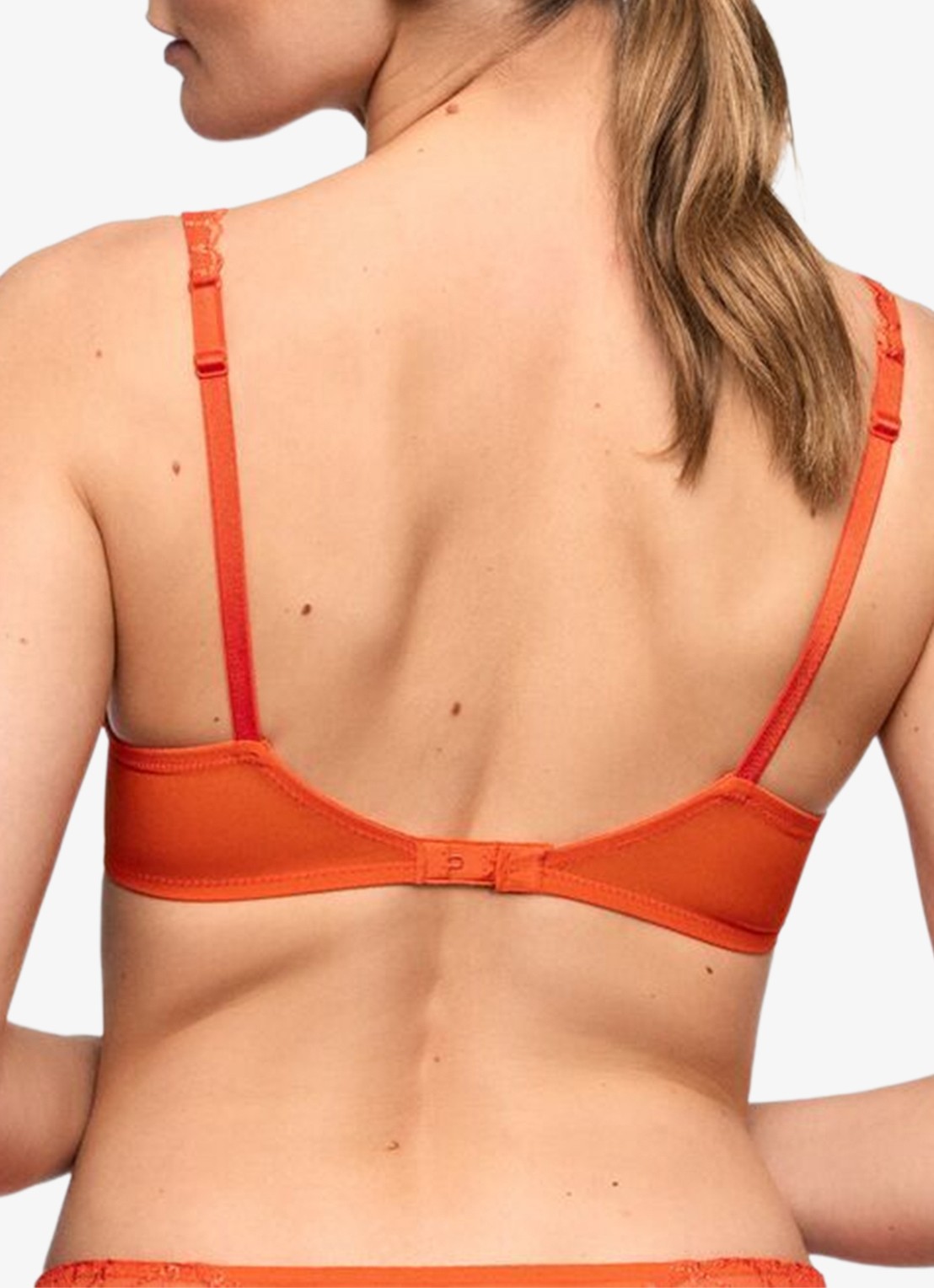 Marie Jo Cerina voorgevormde plunge bh met overlay van kant - achterkant 5 orange