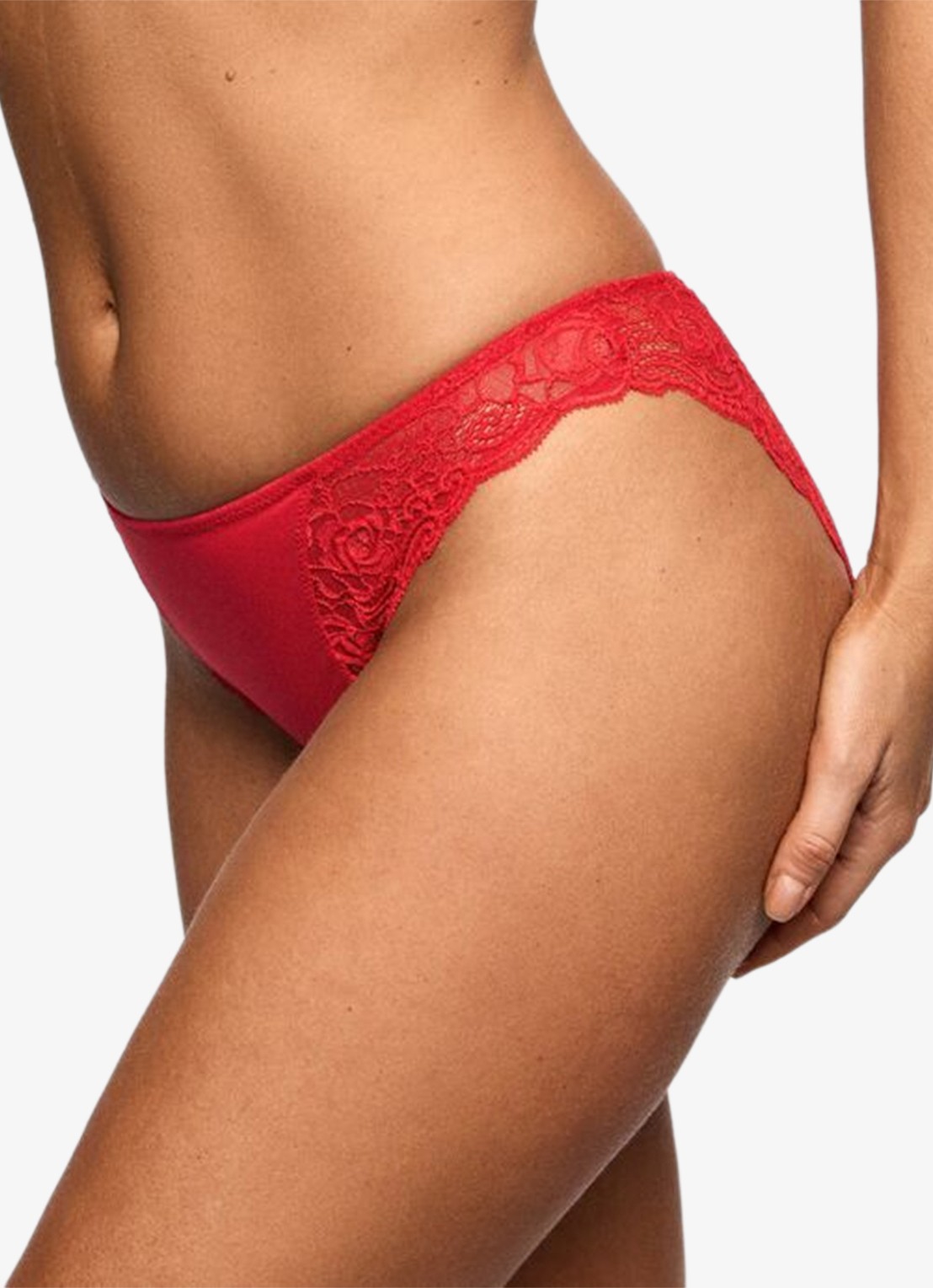 Marie Jo Cyrile slip met kant - detail 5 rood