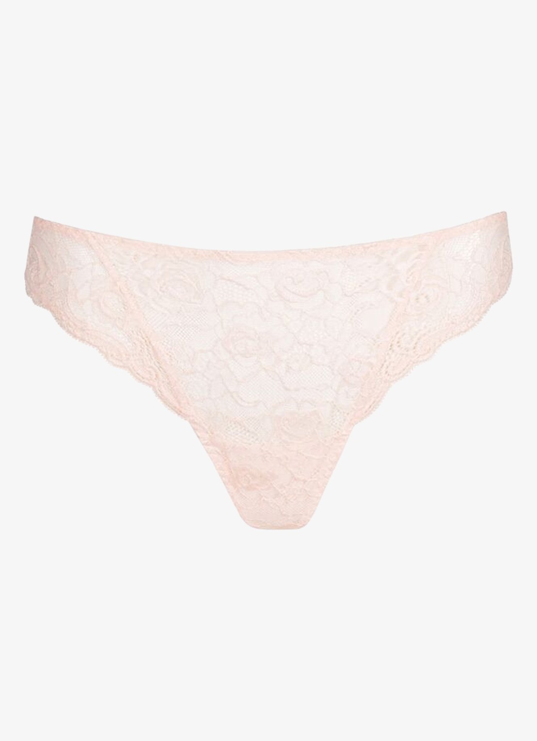 Marie Jo Cyrile tanga van kant - voorkant 2 lichtroze