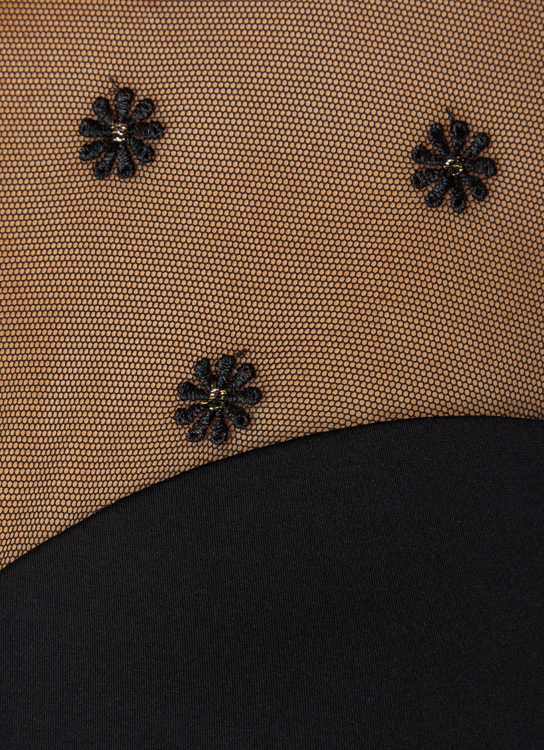 Marie Jo Daisy naadloze body met mesh - detail 2 zwart