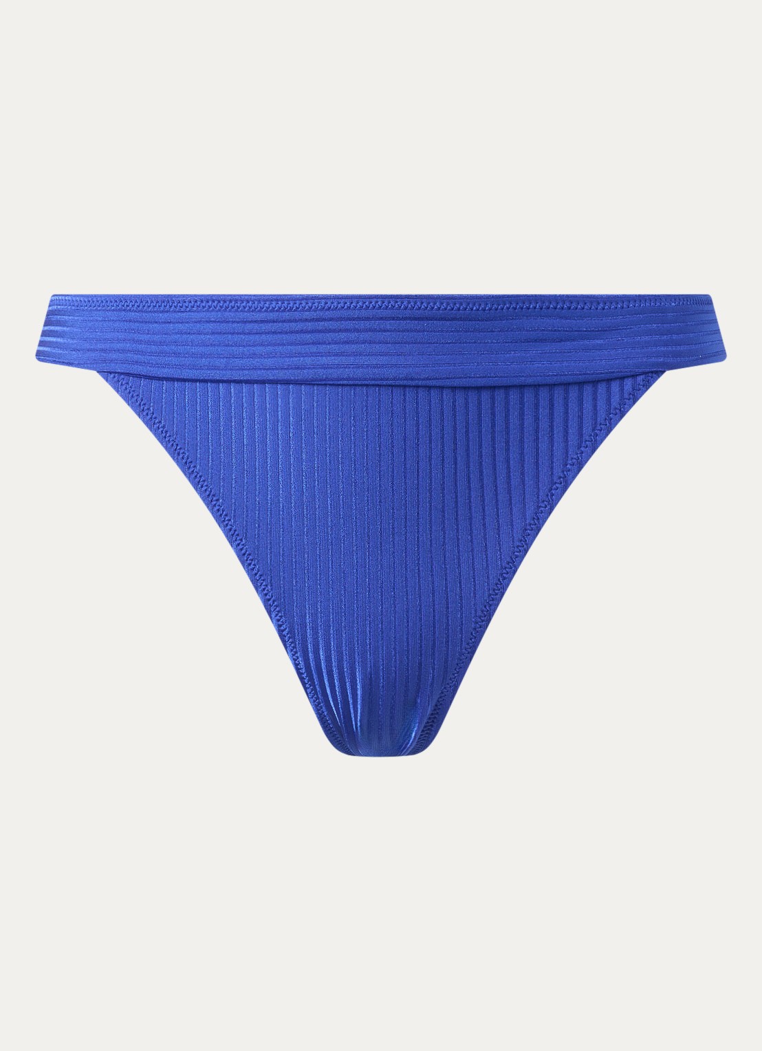 Marie Jo Emly bikinislip met ribstructuur - voorkant 4 kobaltblauw