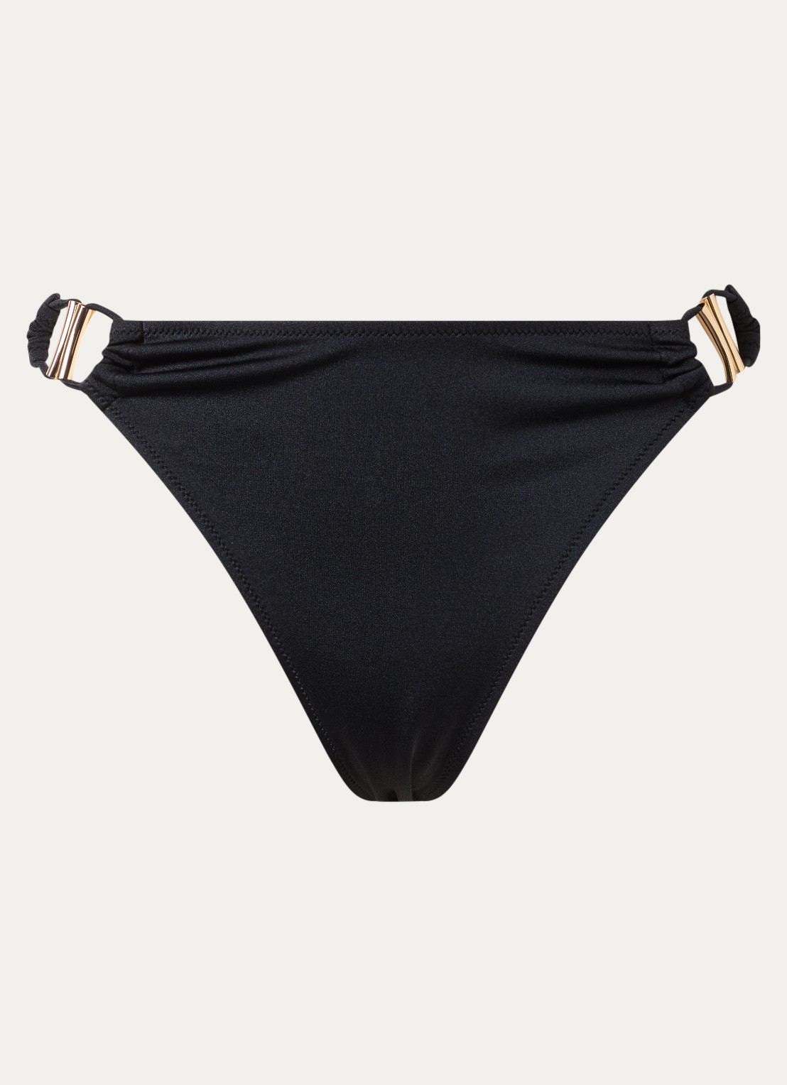 Marie Jo Hello Sunset bikinislip met glanzende finish - voorkant 3 zwart