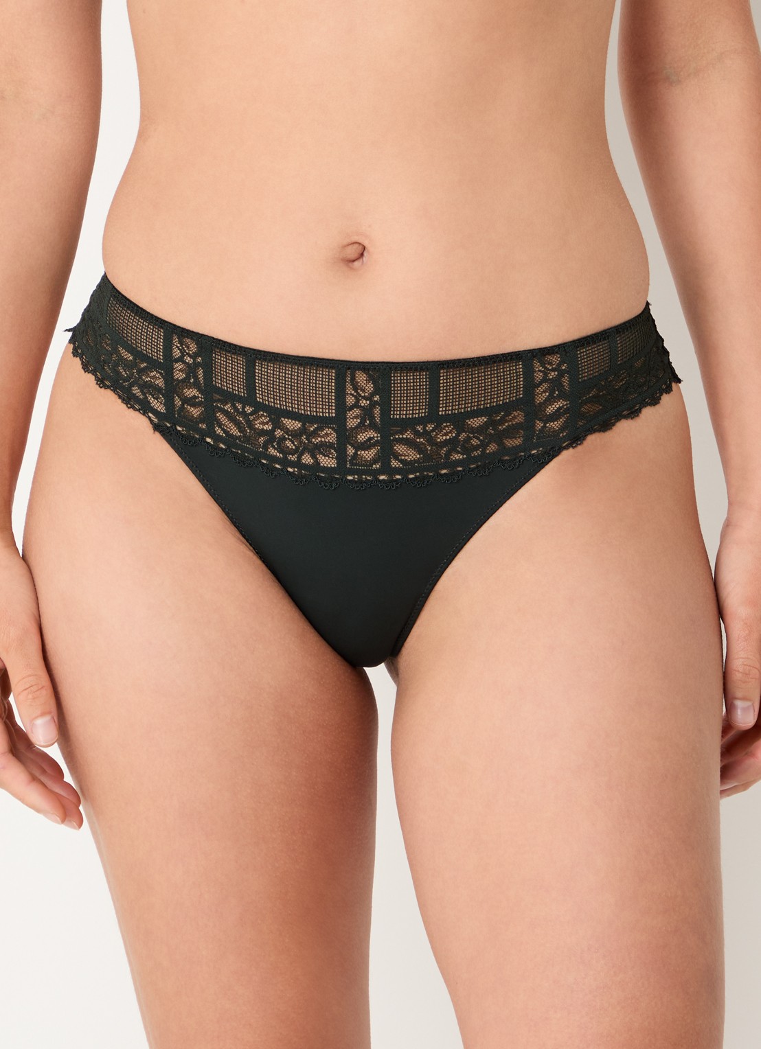 Marie Jo Jadei string met kant - detail 4 groen