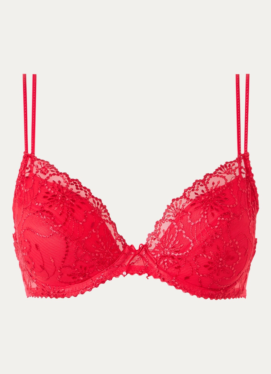 Marie Jo Jane push-up bh met uitneembare vulling - voorkant rood