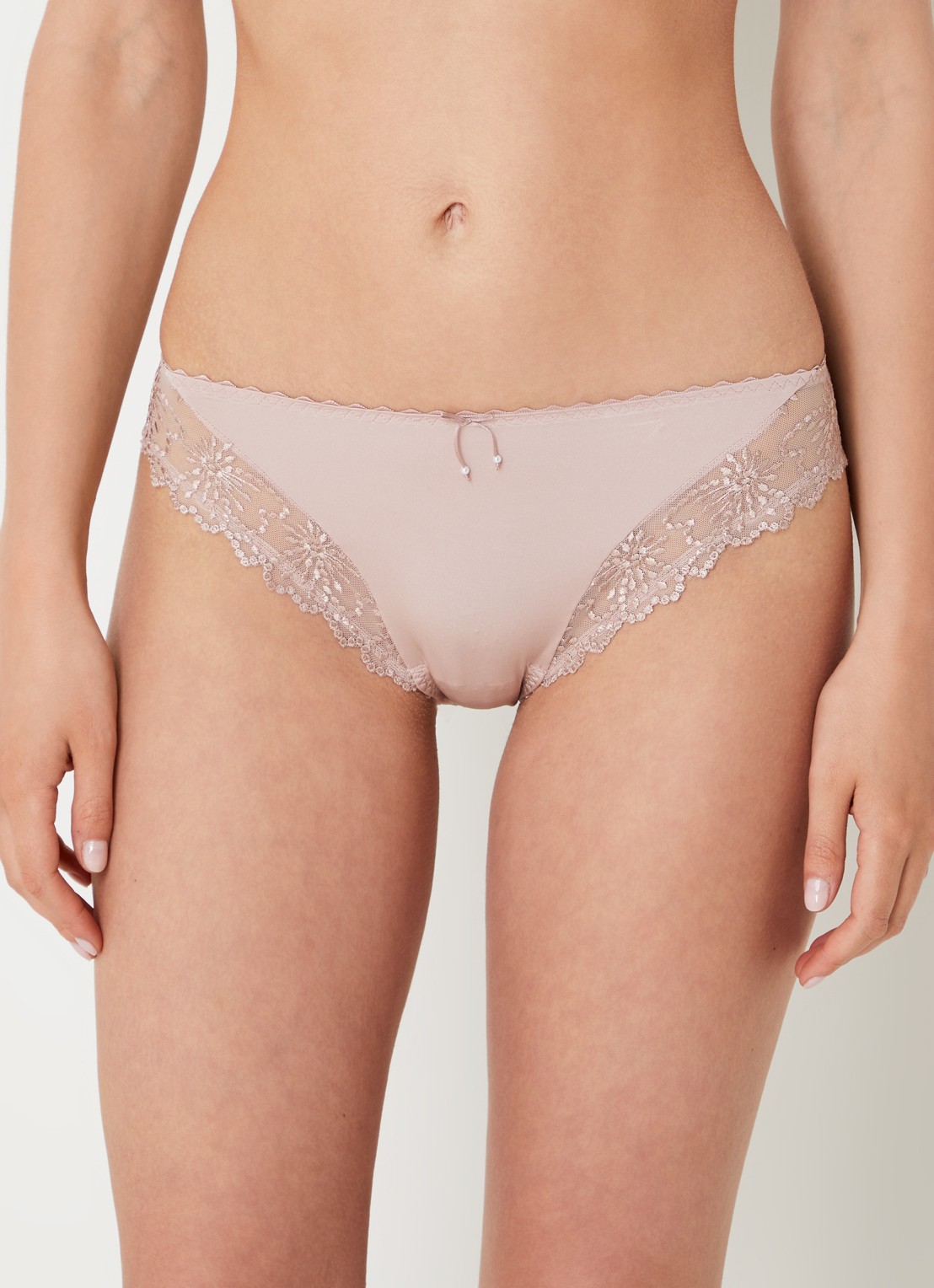 Marie Jo Jane slip met borduring - detail 3 oudroze