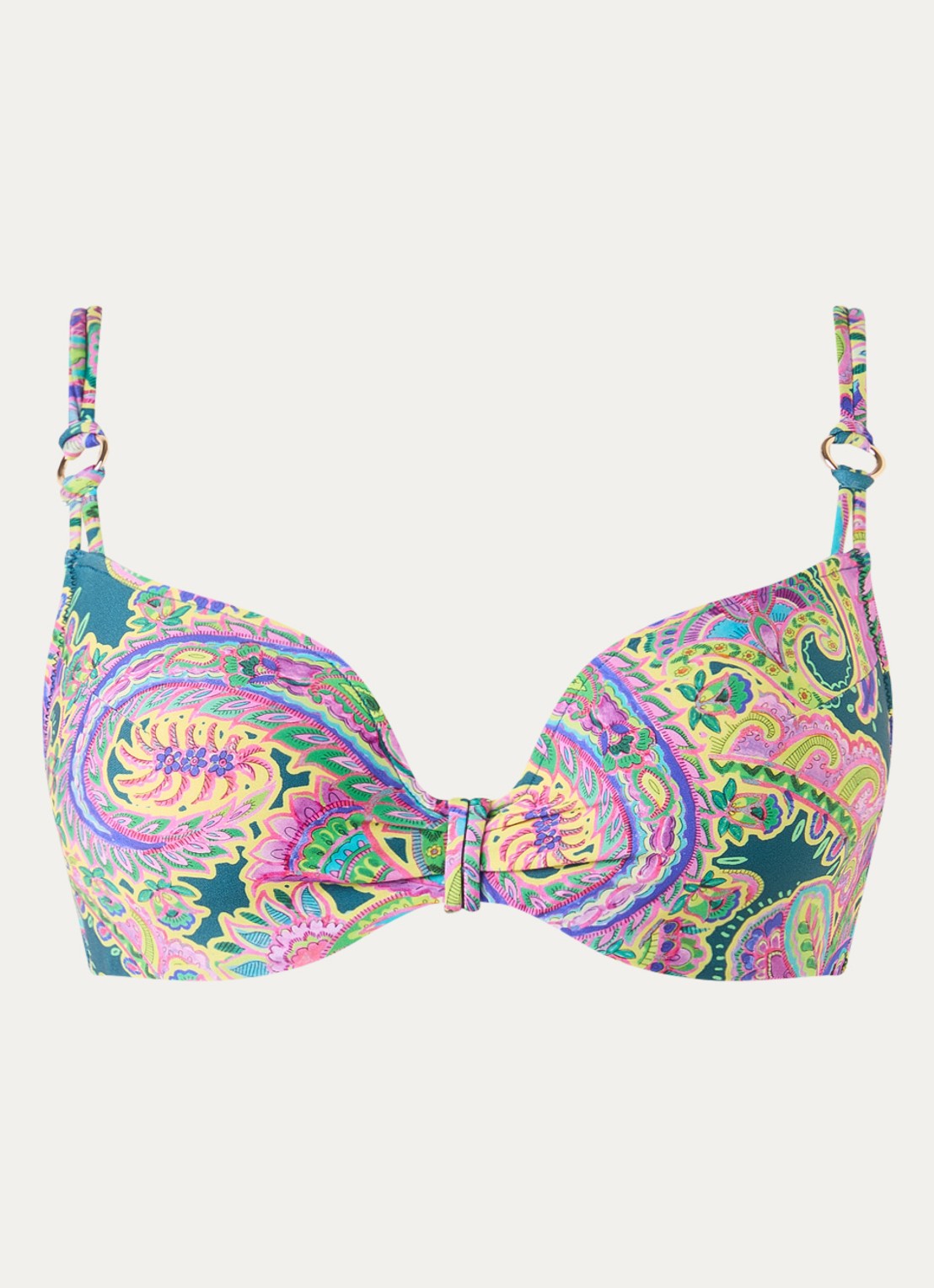 Marie Jo Jolise voorgevormde bikinitop met print - voorkant groen