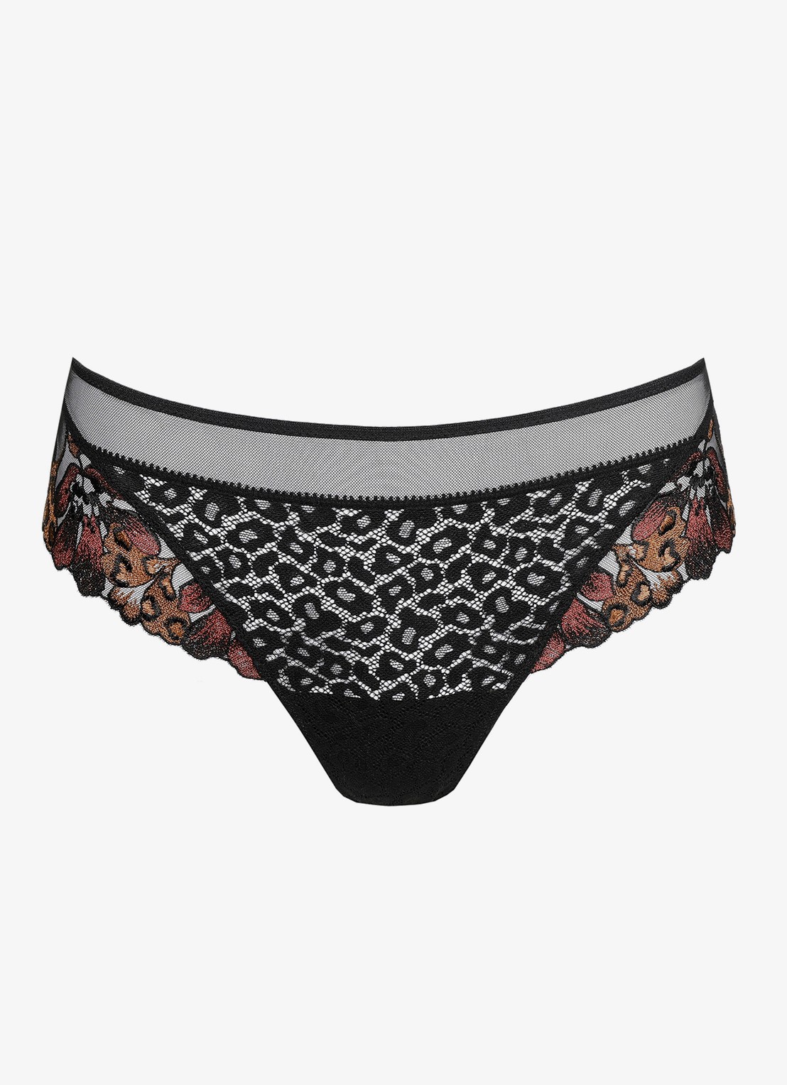 Marie Jo Juliane string met kant - voorkant 4 zwart