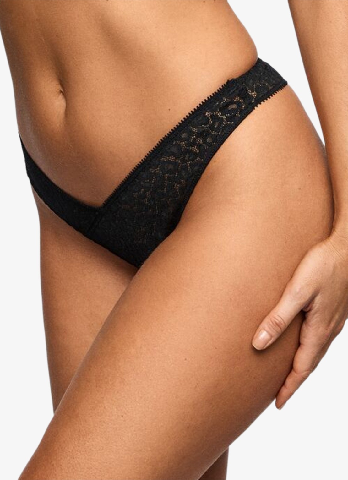 Marie Jo Juliane string met panterprint - detail 4 zwart