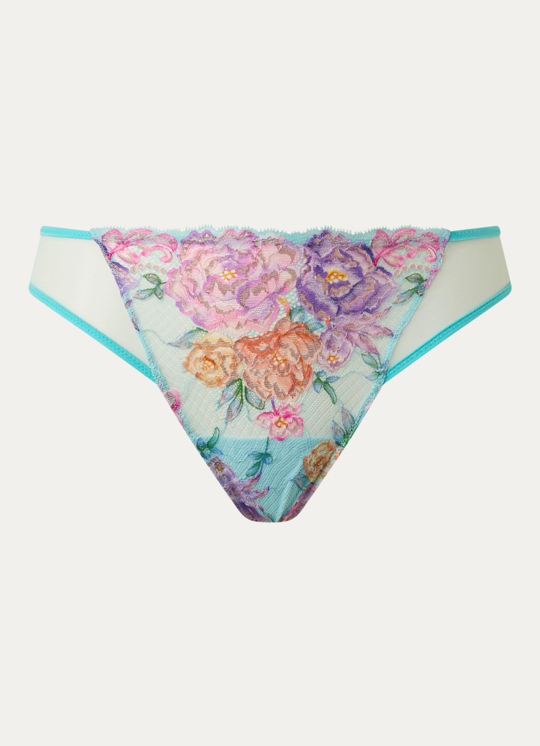 Marie Jo Lisbeth tanga van kant met lurex - voorkant 2 mint