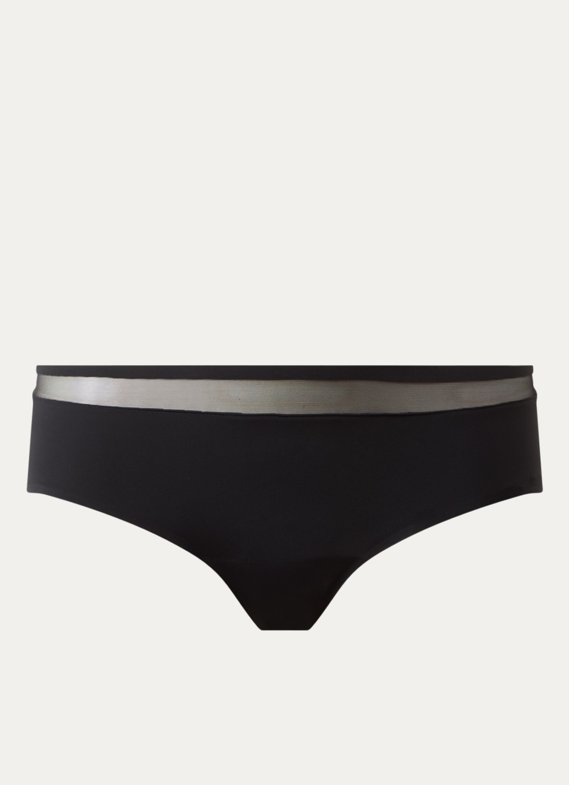 Marie Jo Louie naadloze hipster met mesh - voorkant 6 zwart