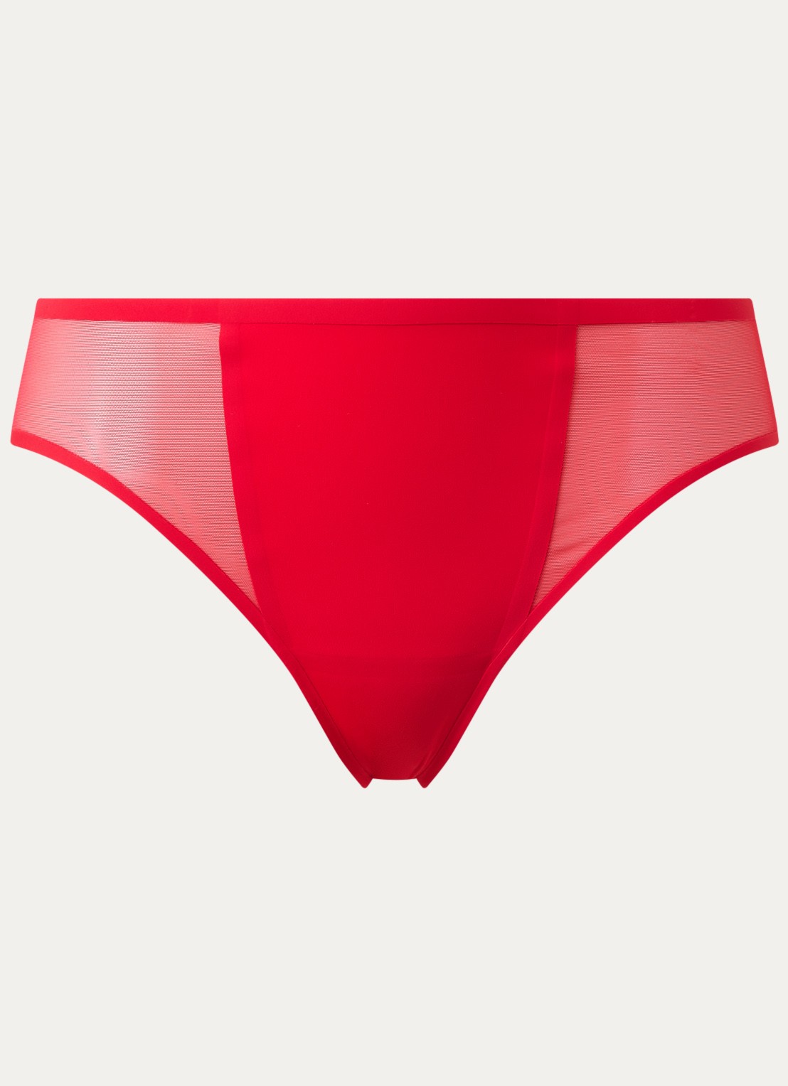 Marie Jo Louie naadloze slip met mesh - voorkant 4 rood