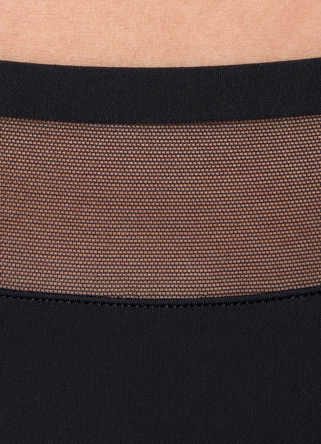 Marie Jo Louie naadloze tanga met mesh - detail 5 zwart