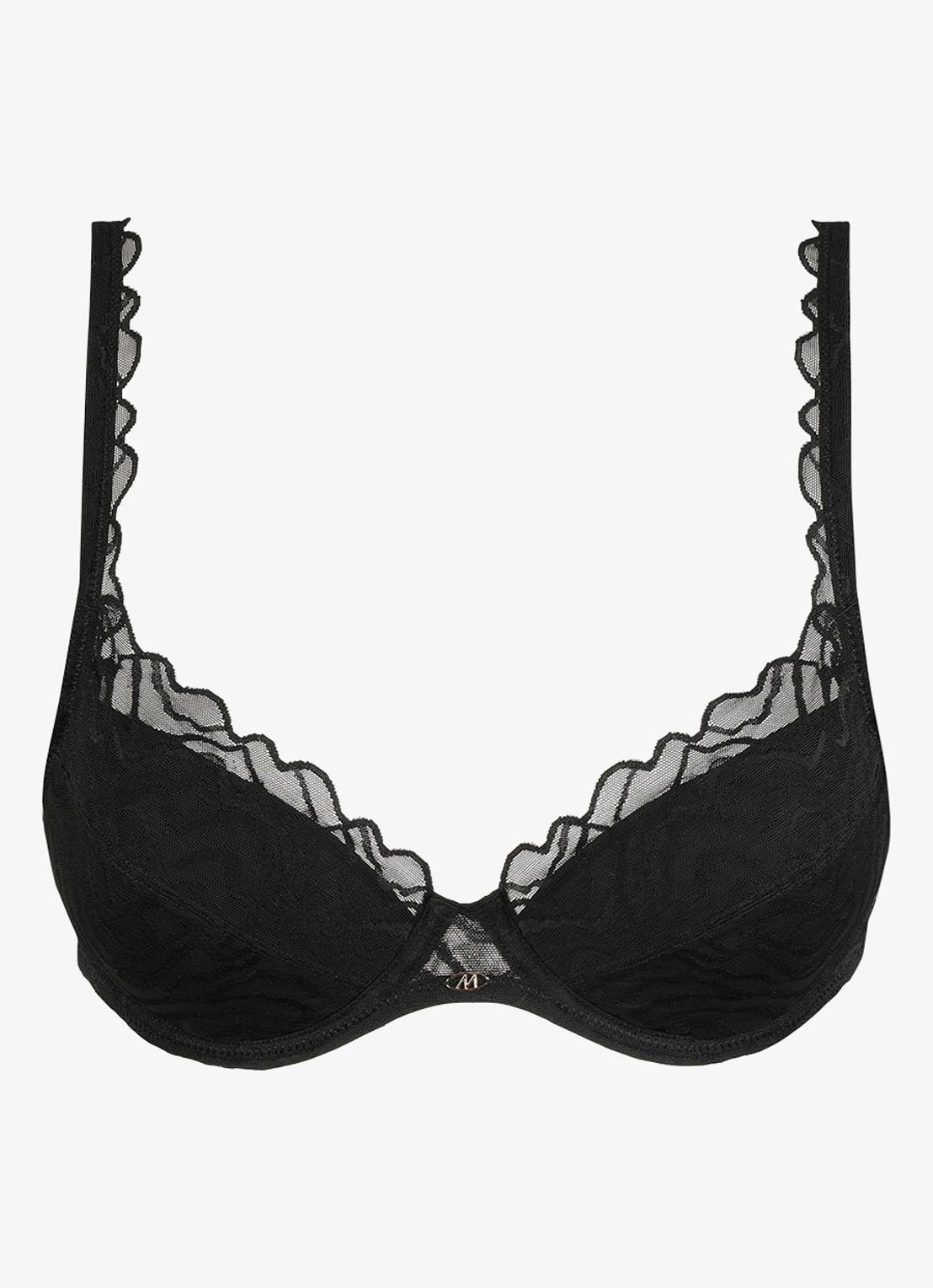 Marie Jo Nillo push-up bh met uitneembare vulling - voorkant zwart