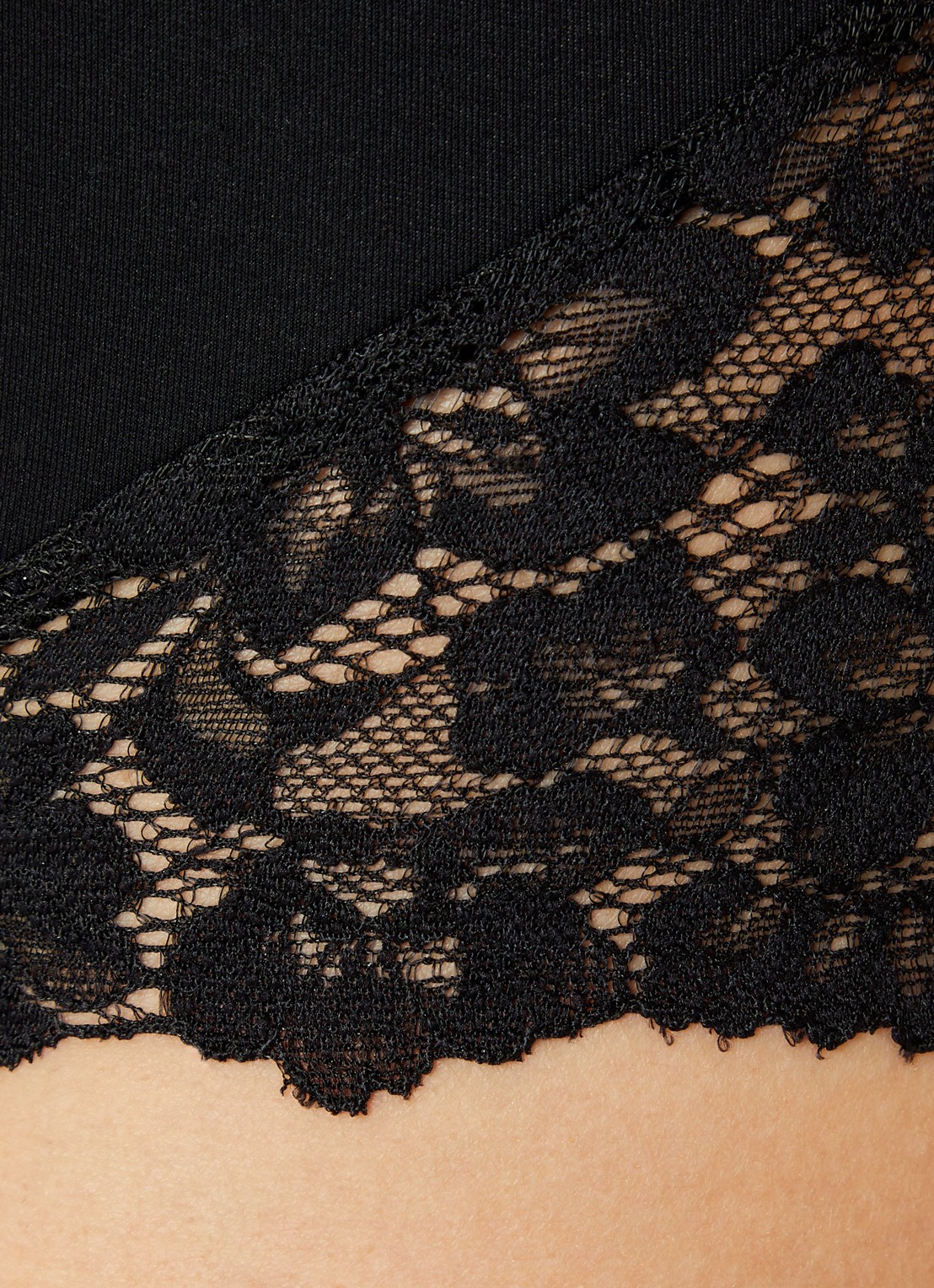 Marie Jo Soft Studio high waisted slip met kant - detail 3 zwart