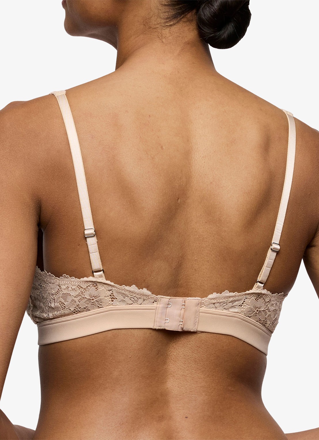 Marie Jo Soft Studio voorgevormde bralette met overlay van kant - achterkant 5 beige