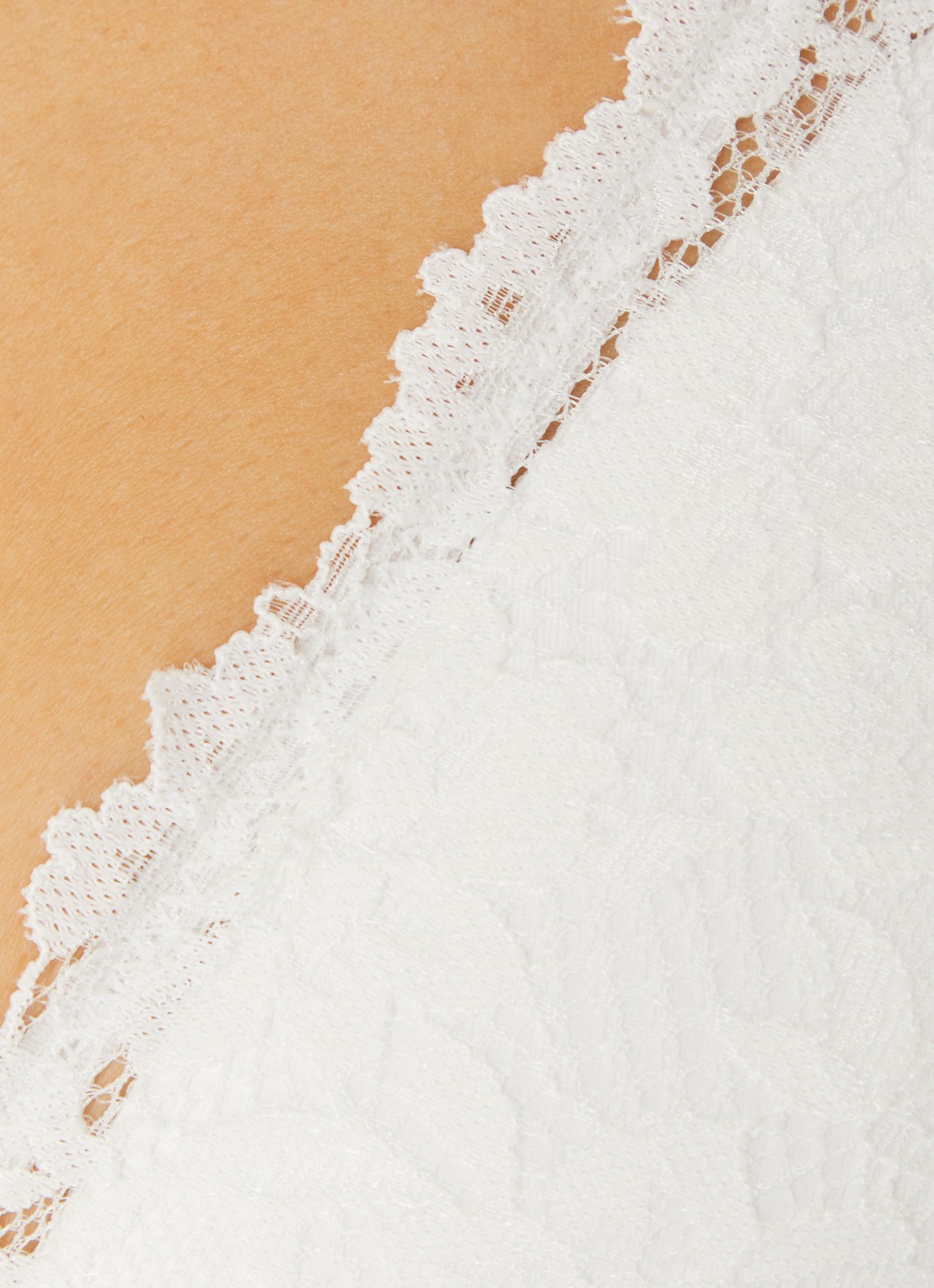 Marie Jo Soft Studio voorgevormde bralette met overlay van kant - detail 2 wit