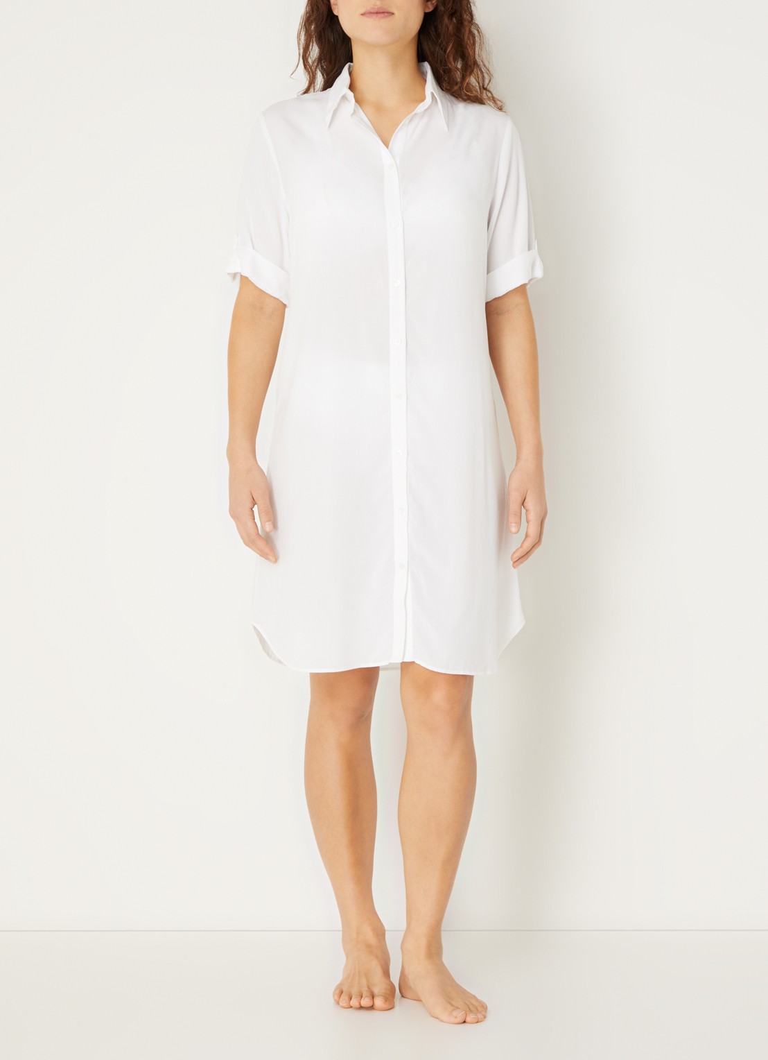 Marie Jo Taleah mini blousejurk - voorkant 3 wit