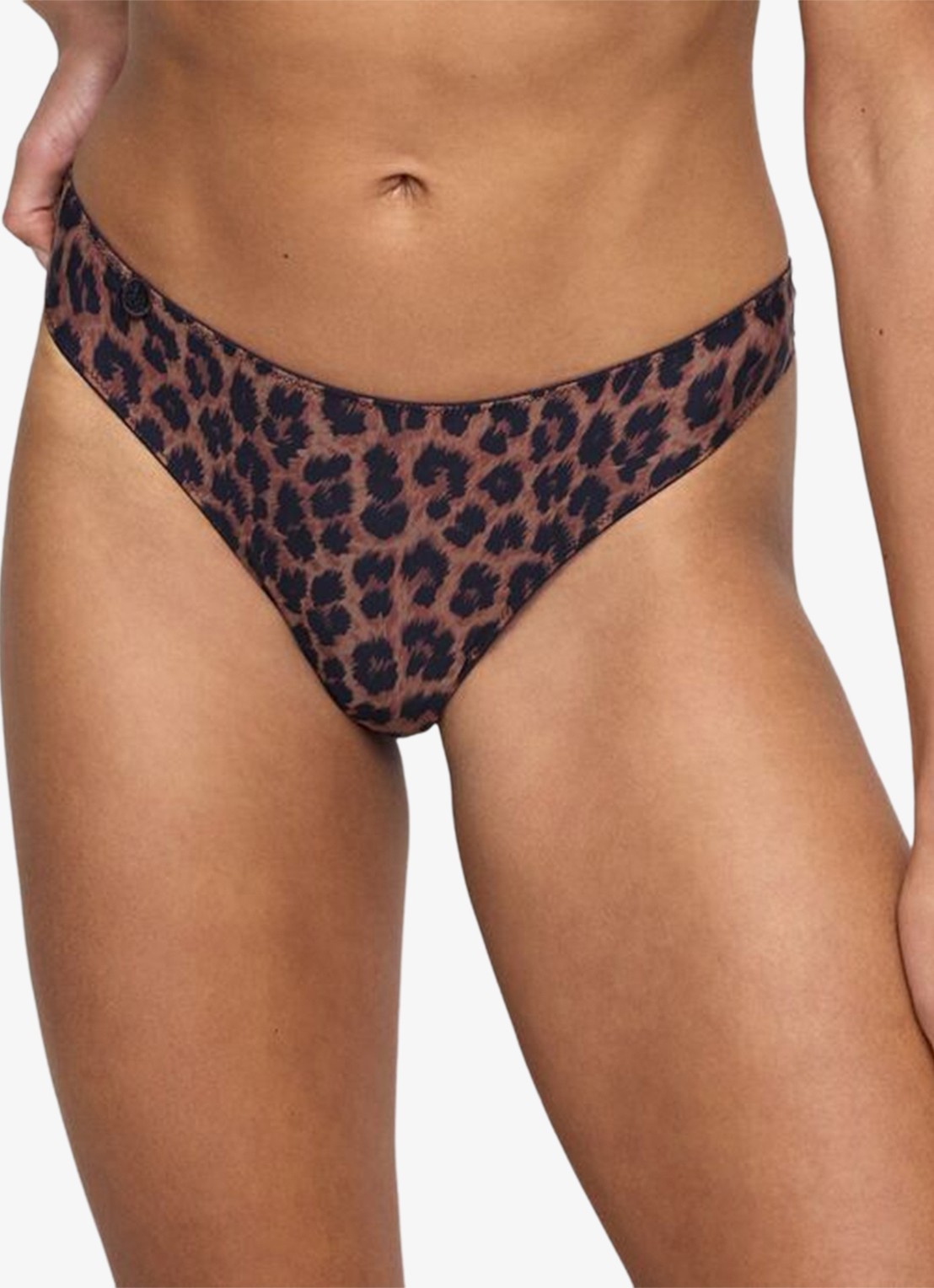Marie Jo Tom string met borduring - detail 4 bruin