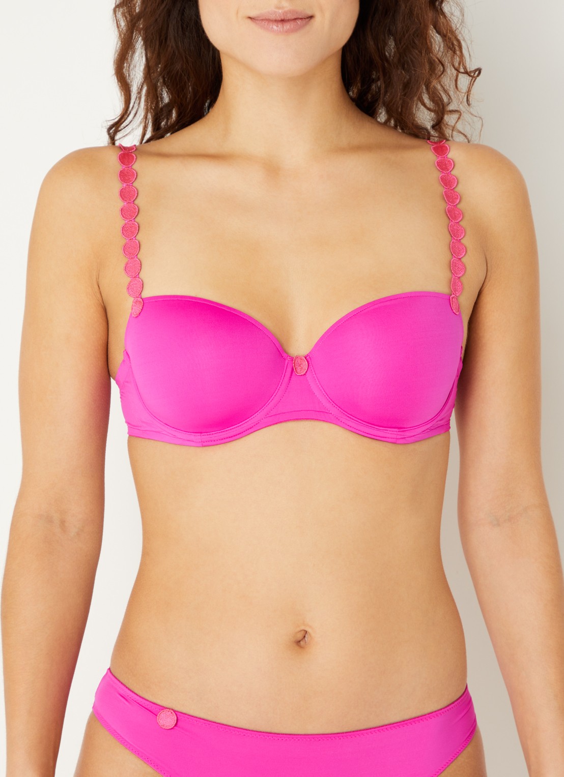 Marie Jo Tom voorgevormde balconette bh met beugel - detail 3 fuchsia