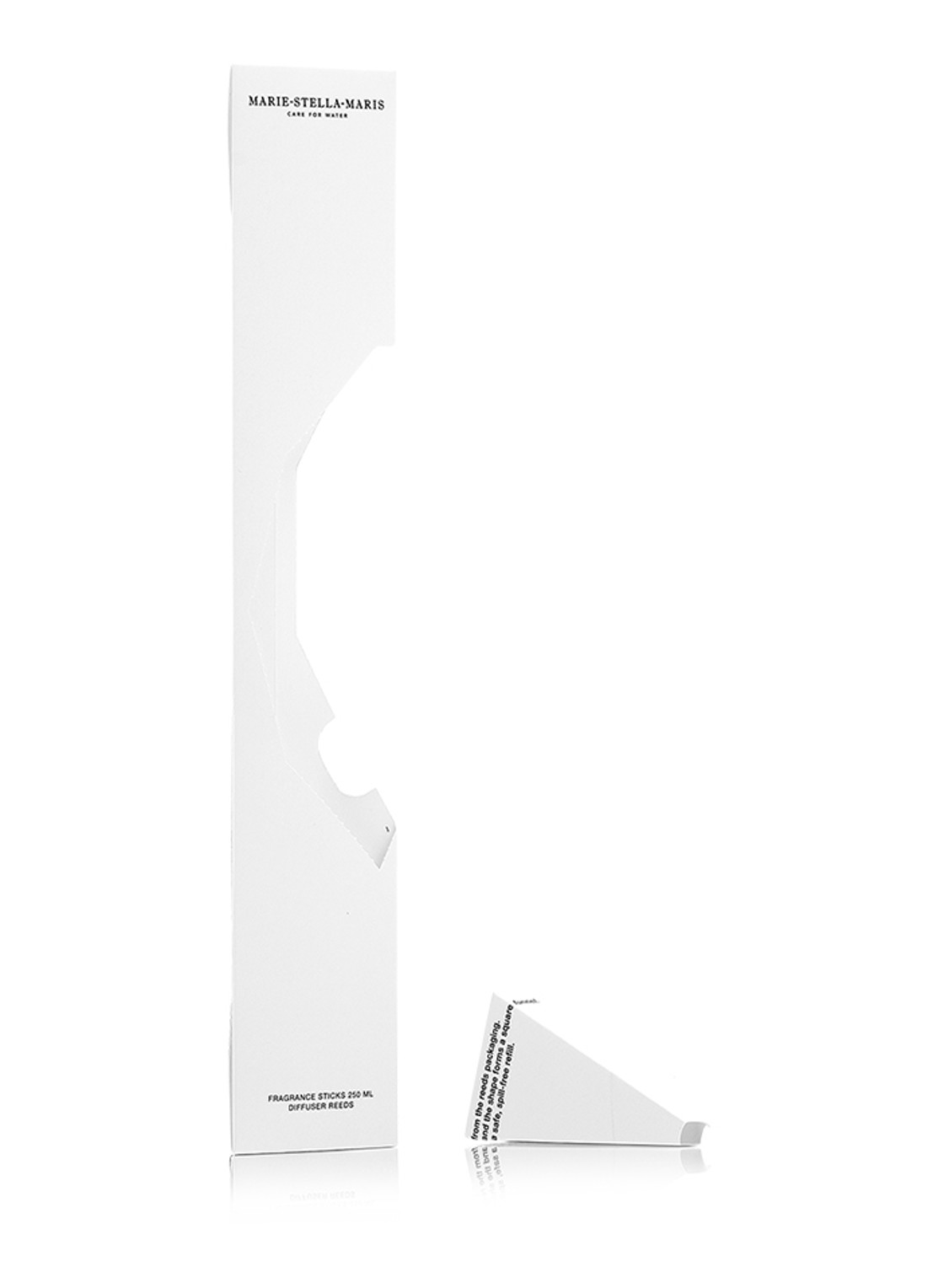 Marie-Stella-Maris geurstokjes navulling voor 250 ml  - voorkant 2 wit