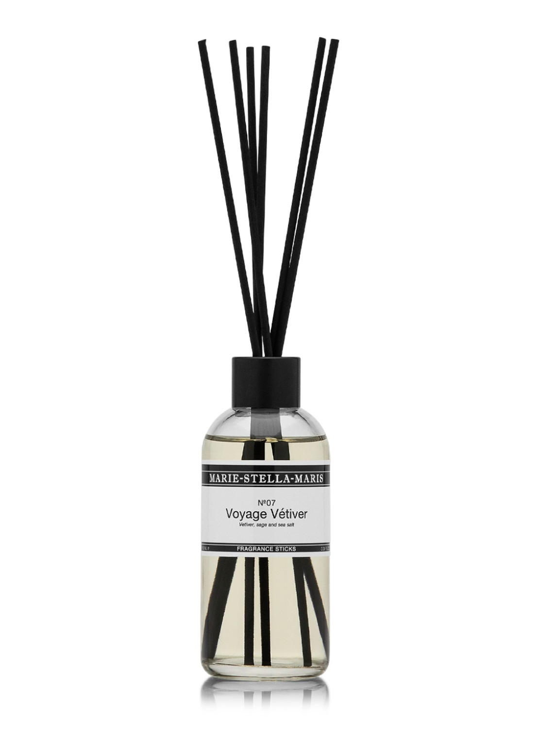 Marie-Stella-Maris No.07 Voyage Vétiver - geurstokjes 100 ml - voorkant 2 wit