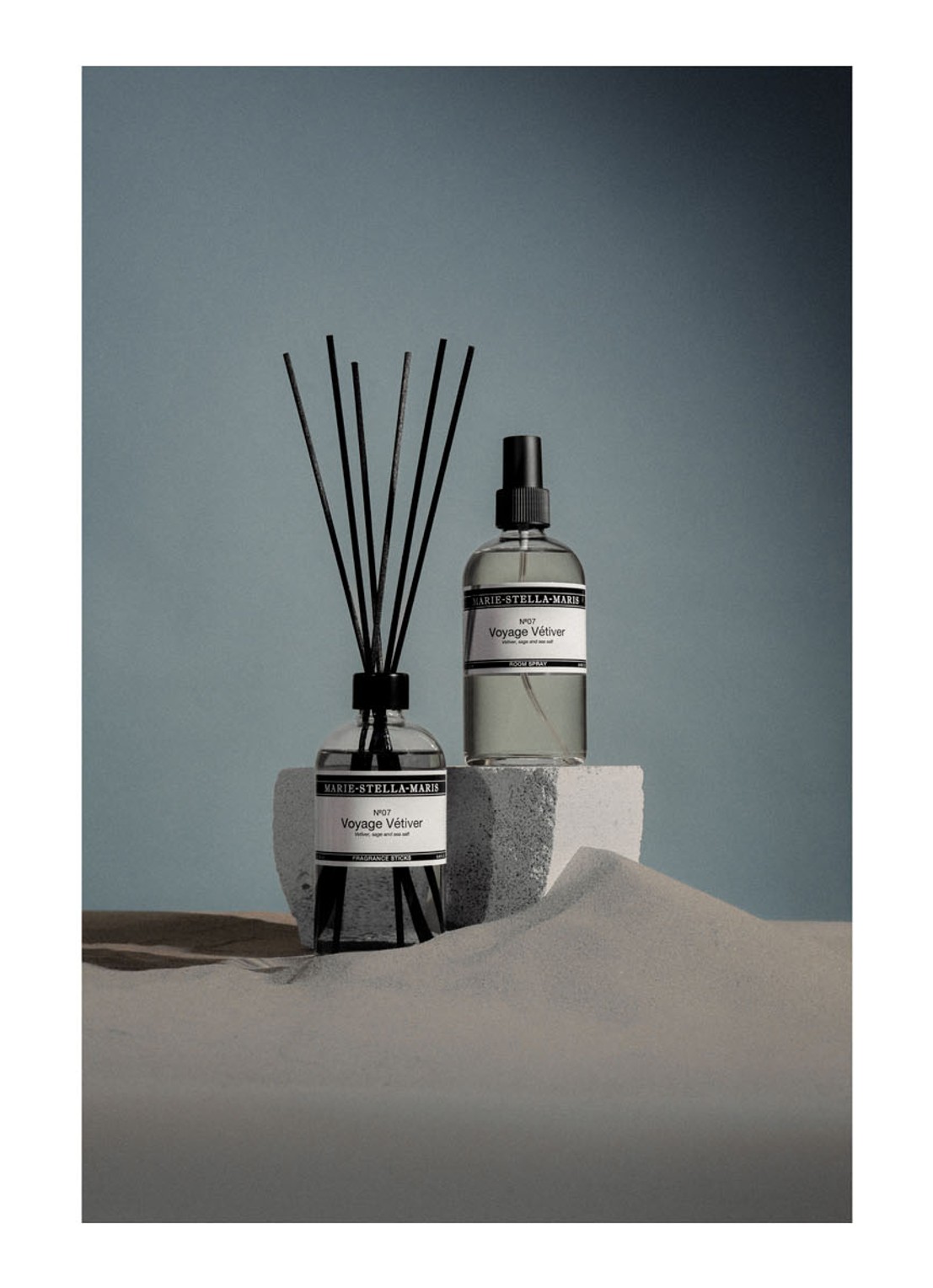 Marie-Stella-Maris No.07 Voyage Vétiver huisparfum 250 ml - detail wit