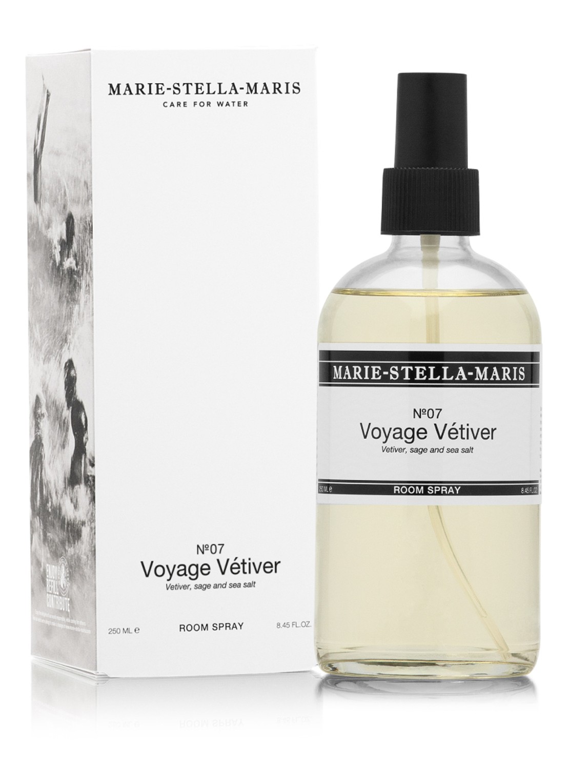Marie-Stella-Maris No.07 Voyage Vétiver huisparfum 250 ml - detail wit