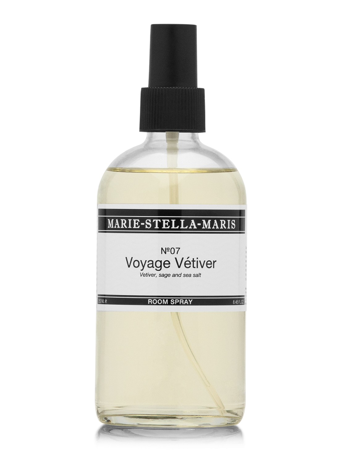 Marie-Stella-Maris No.07 Voyage Vétiver huisparfum 250 ml - voorkant 3 wit