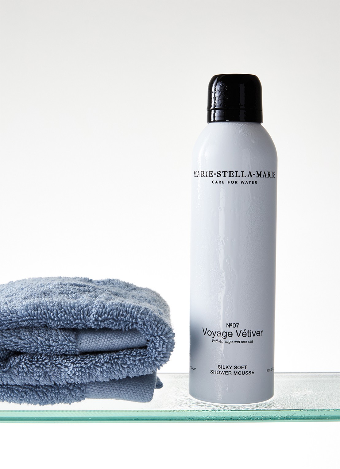 Marie-Stella-Maris No.07 Voyage Vétiver Shower Mousse - douchegel 200 ml - voorkant 4 wit