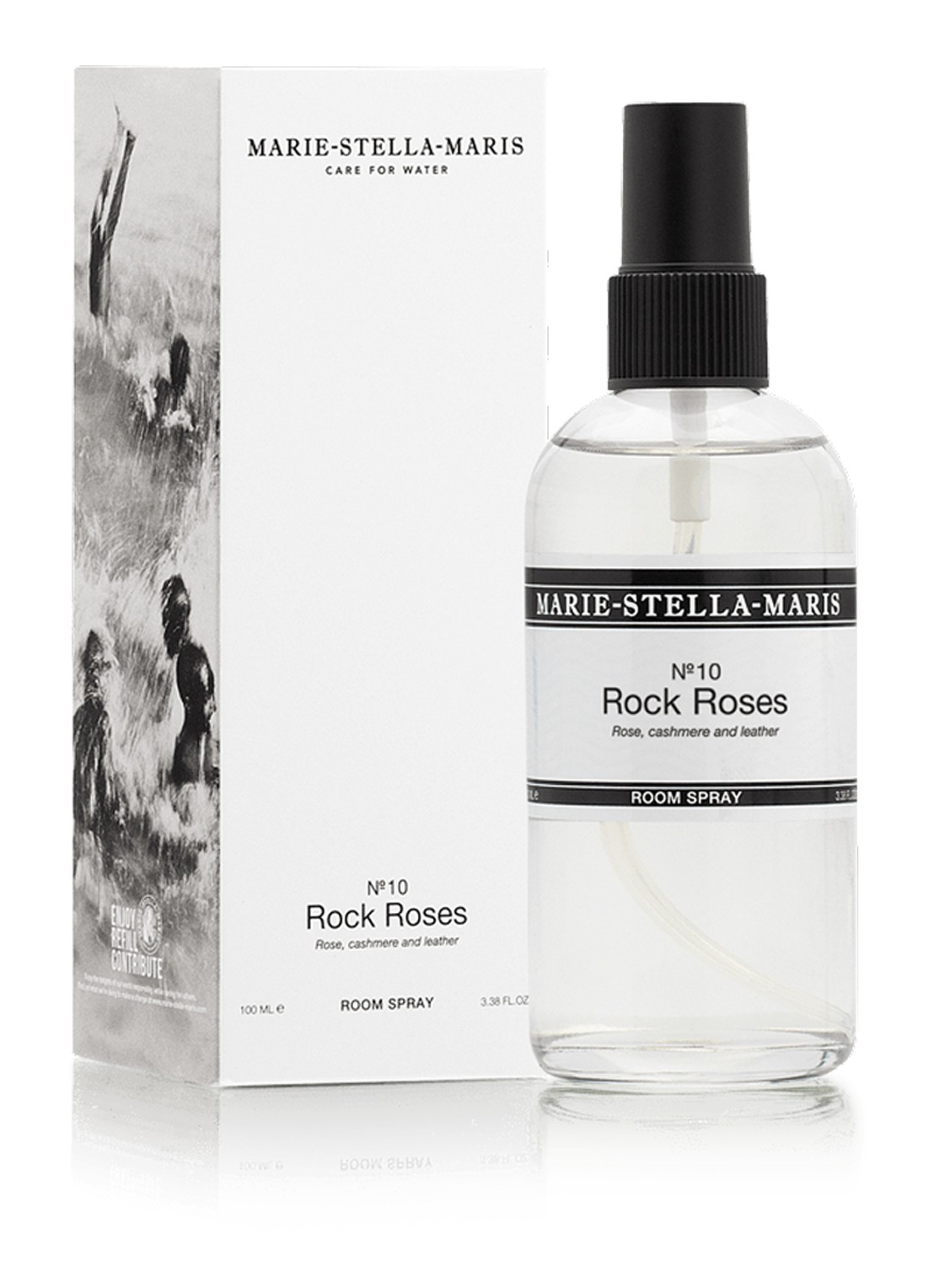 Marie-Stella-Maris No.10 Rock Roses huisparfum 100 ml - detail wit