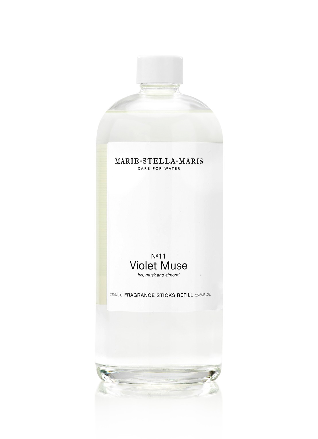 Marie-Stella-Maris No. 11 Violet Muse Fragrance Sticks - geurstokjes navulling 750 ml - voorkant transparant