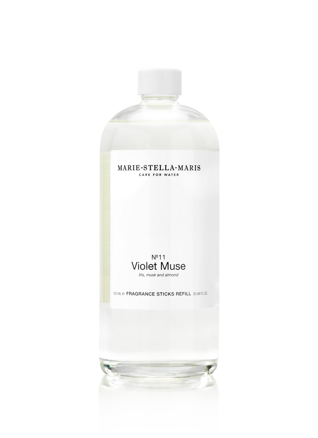 Marie-Stella-Maris No. 11 Violet Muse Fragrance Sticks - geurstokjes navulling 750 ml - voorkant transparant