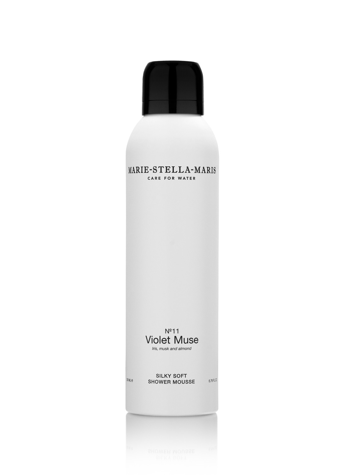 Marie-Stella-Maris No.11 Violet Muse Silky Soft Shower Mousse 200 ml - voorkant transparant