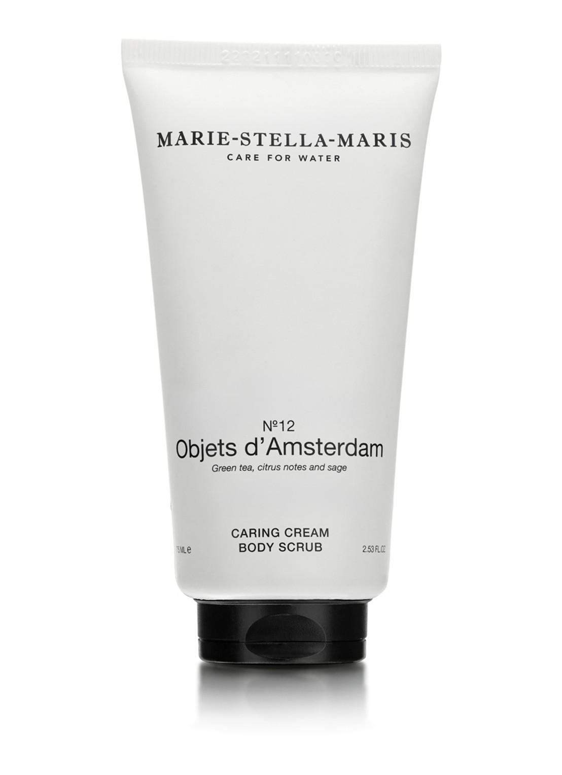 Marie-Stella-Maris No.12 Objets d' Amsterdam bodyscrub 75 ml - voorkant wit