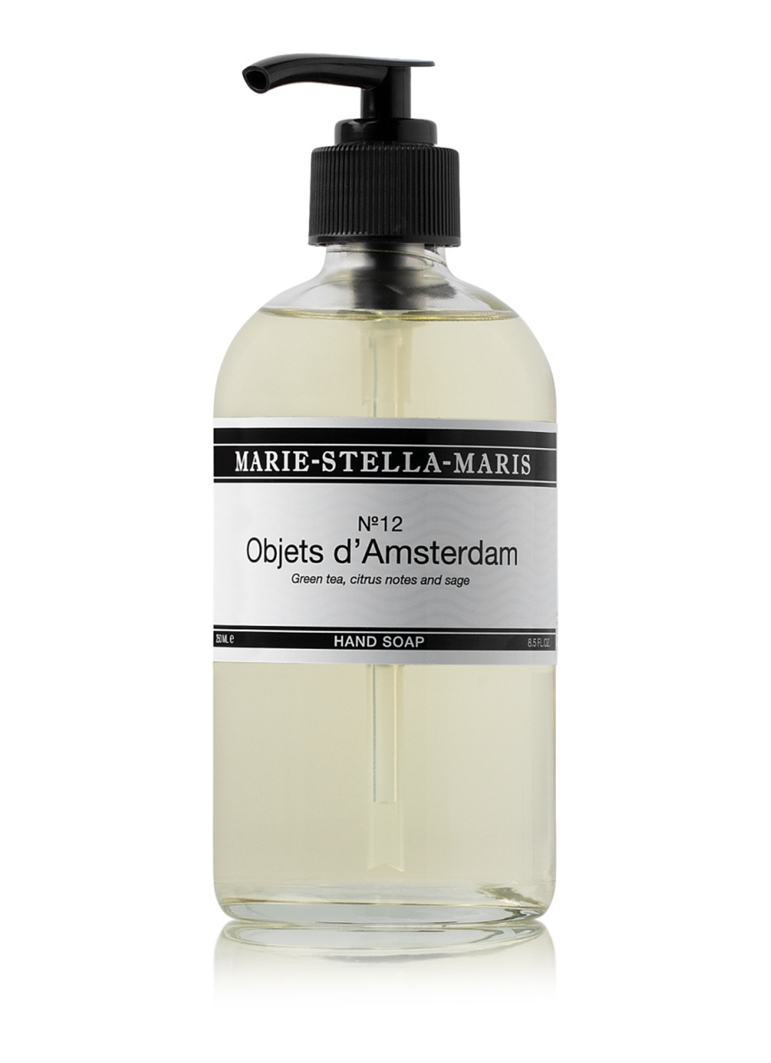 Marie-Stella-Maris No.12 Objets d'Amsterdam handzeep 250 ml - voorkant 3 wit